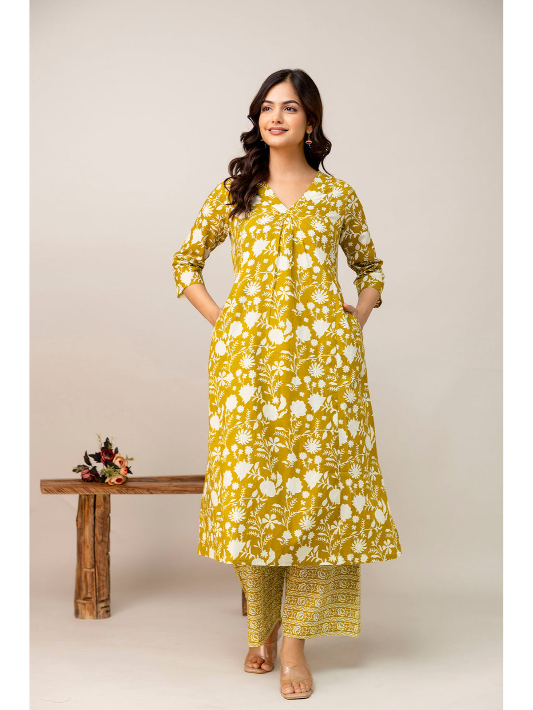 Yellow Printed Co-Ord Set