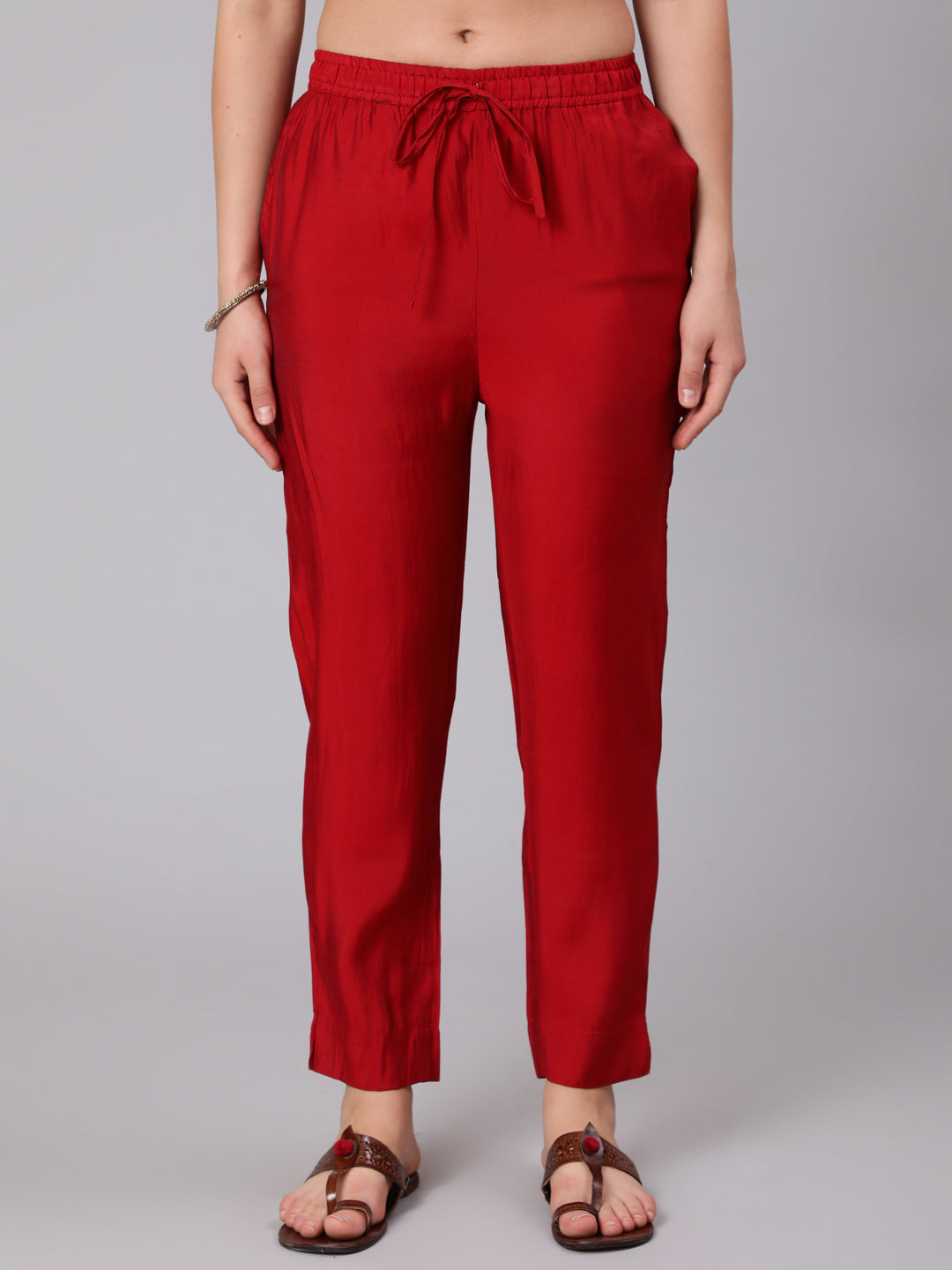 Rayon Calf Length Embroidered Straight 3/4 Sleeve Round Neck Kurta Set (Preorder)