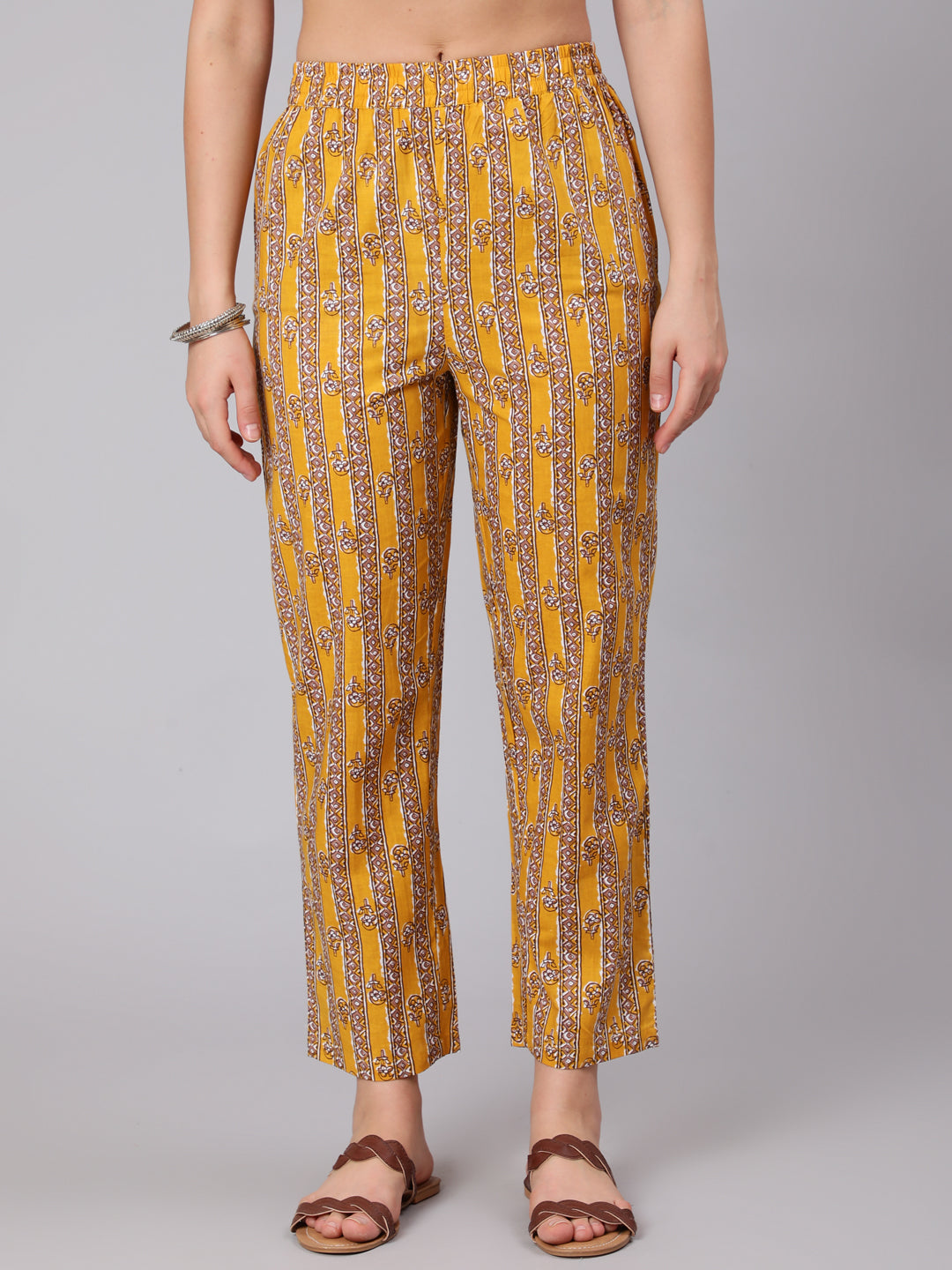 Cotton Calf Length Printed Straight 3/4 Sleeve Round Neck Kurta Set (Preorder)