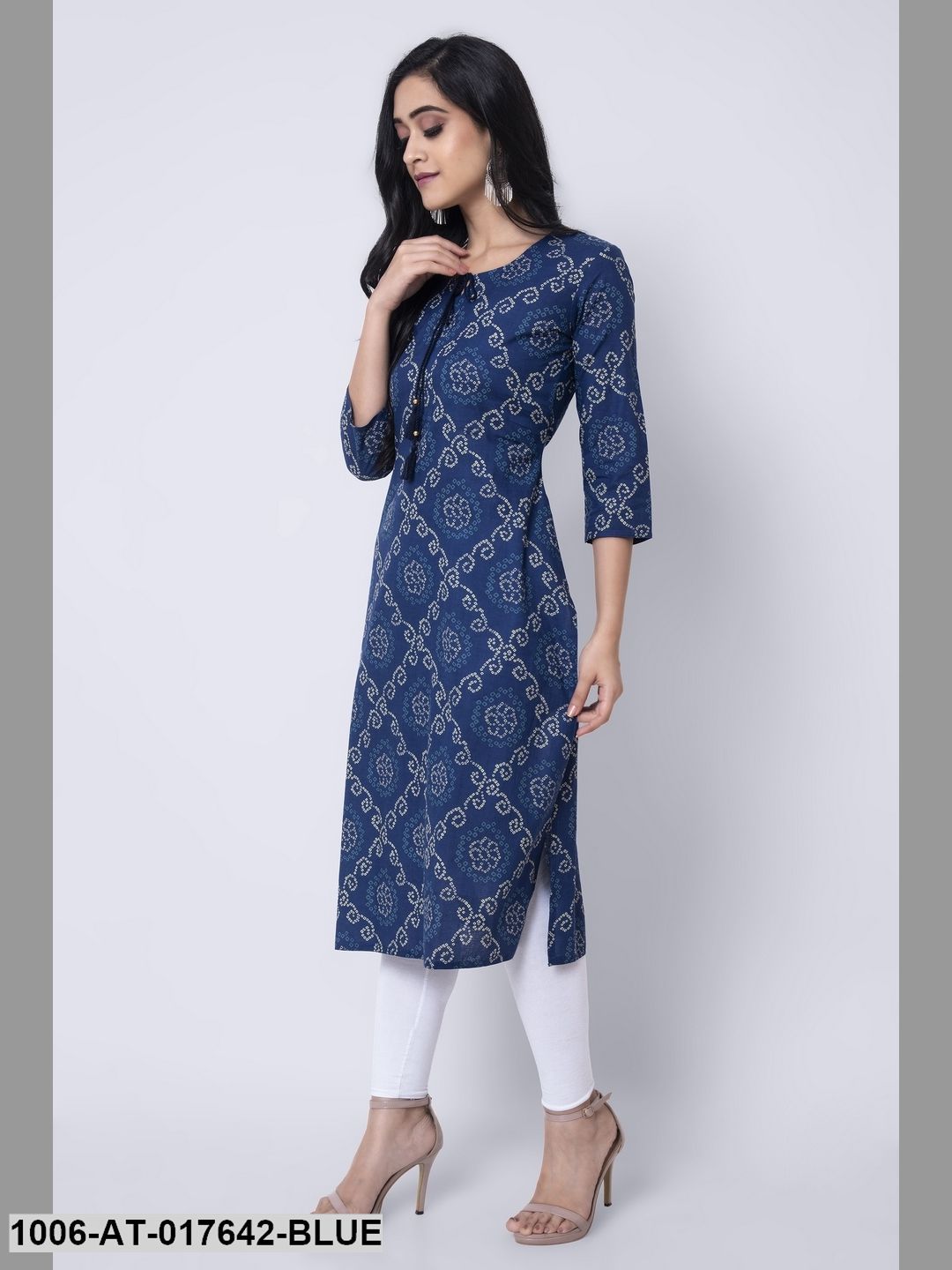 Cotton Printed Straight Kurta