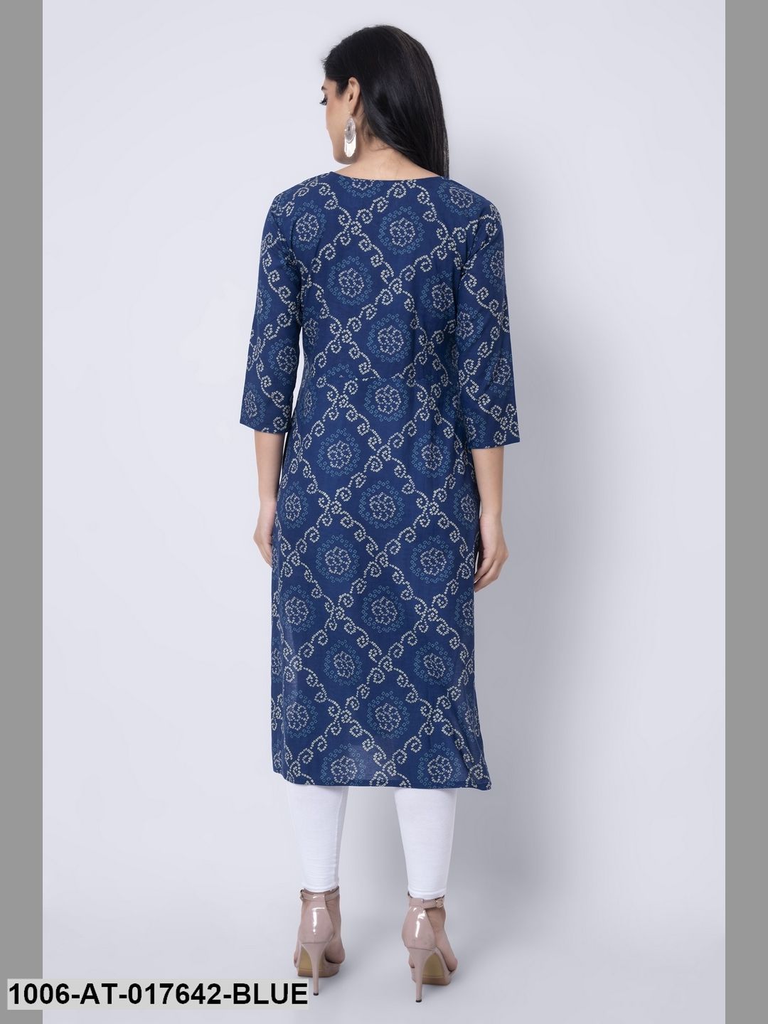 Cotton Printed Straight Kurta