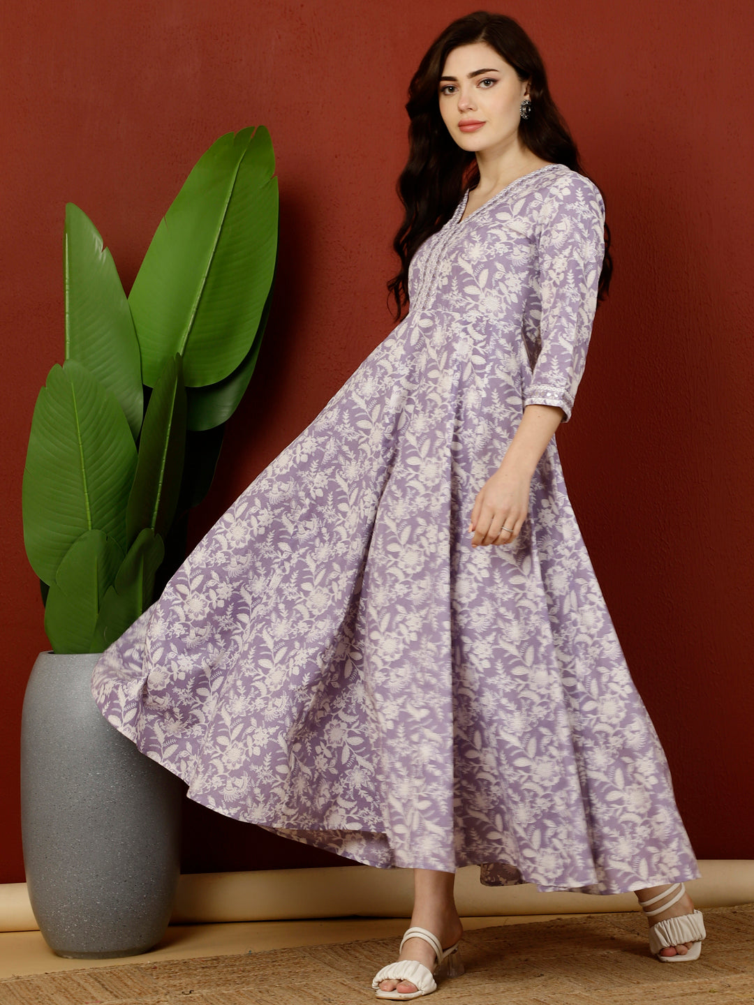 Kimayra lavender kurta – wholesale supplier