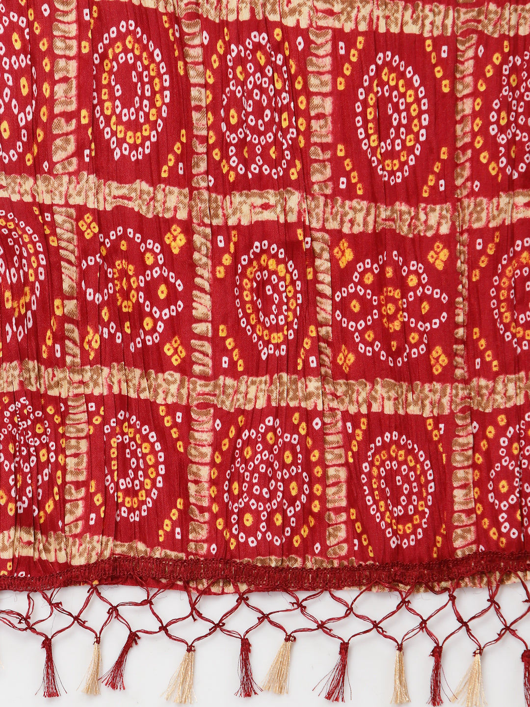 Bandhani Print Silk Blend Dupatta