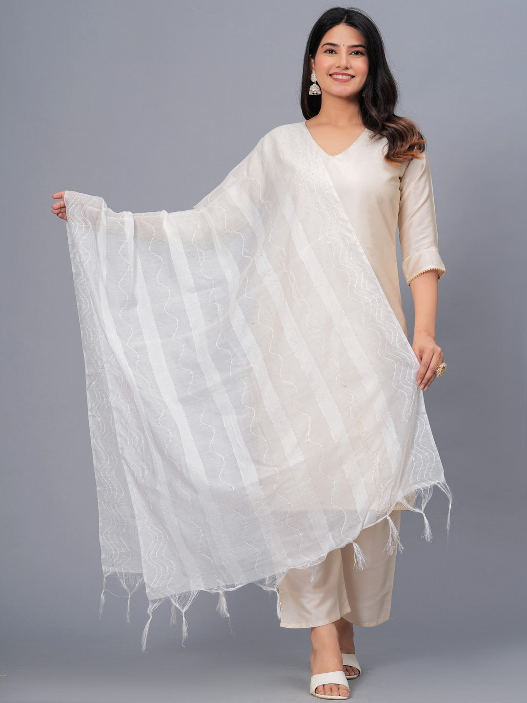 Self Design Rayon Drawer Dupatta (Pre-Order)