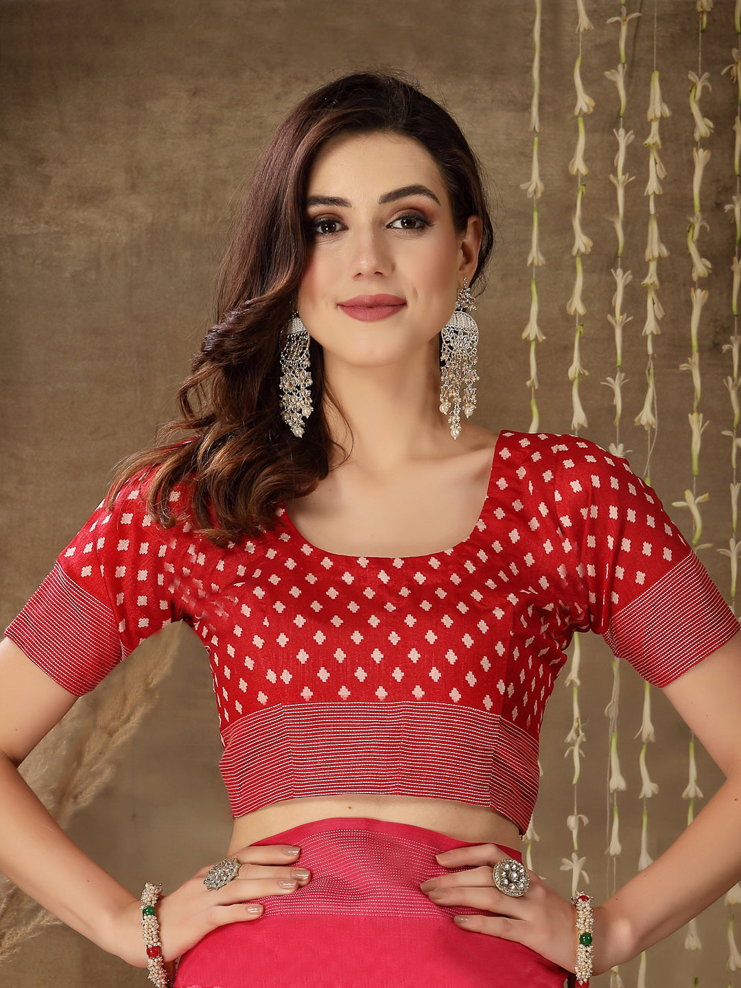 Patola Print Cotton Blend Saree