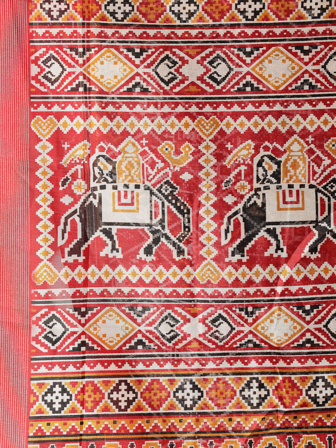 Patola Print Cotton Blend Saree