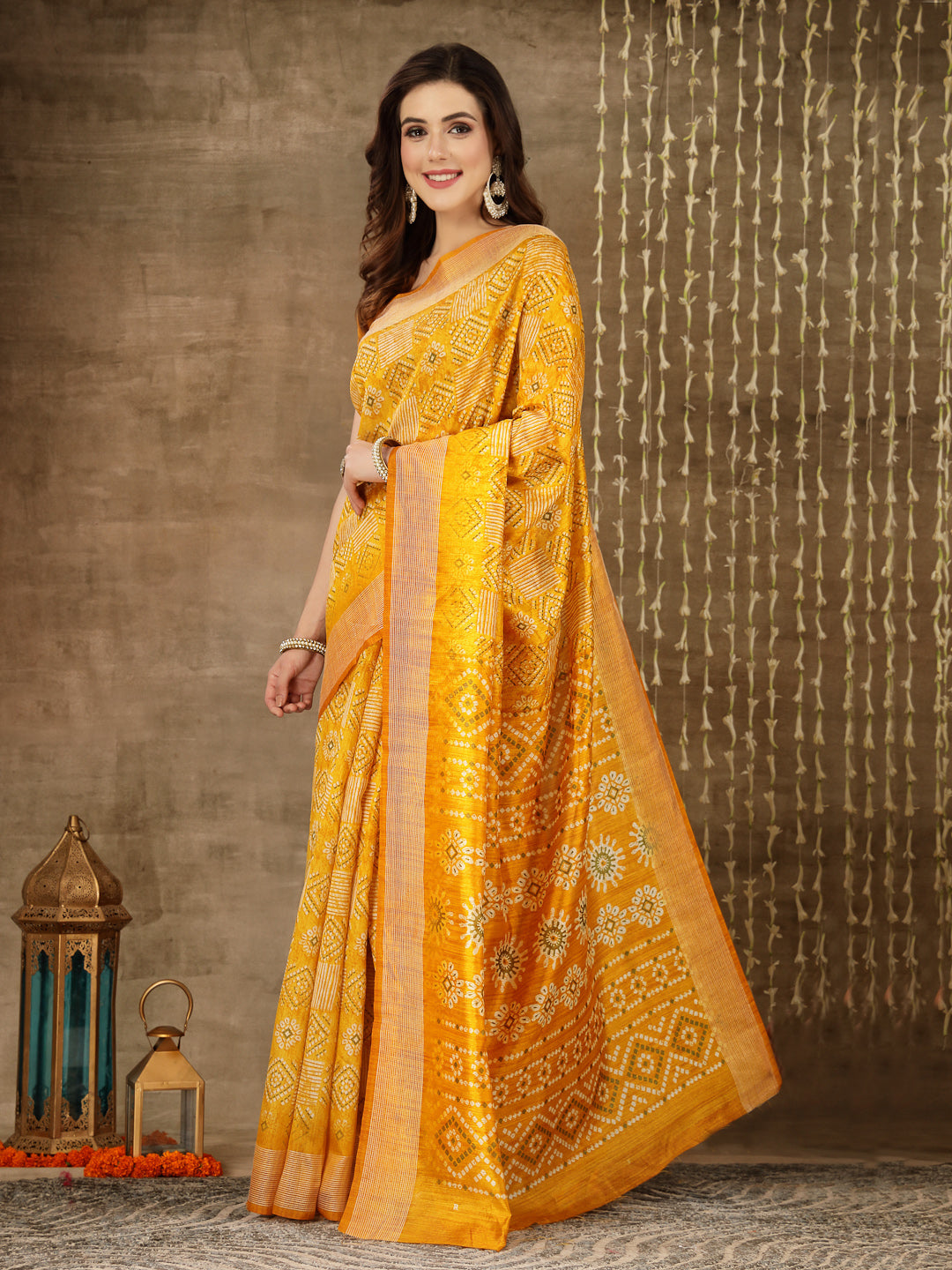 Digital Print Cotton Blend Saree