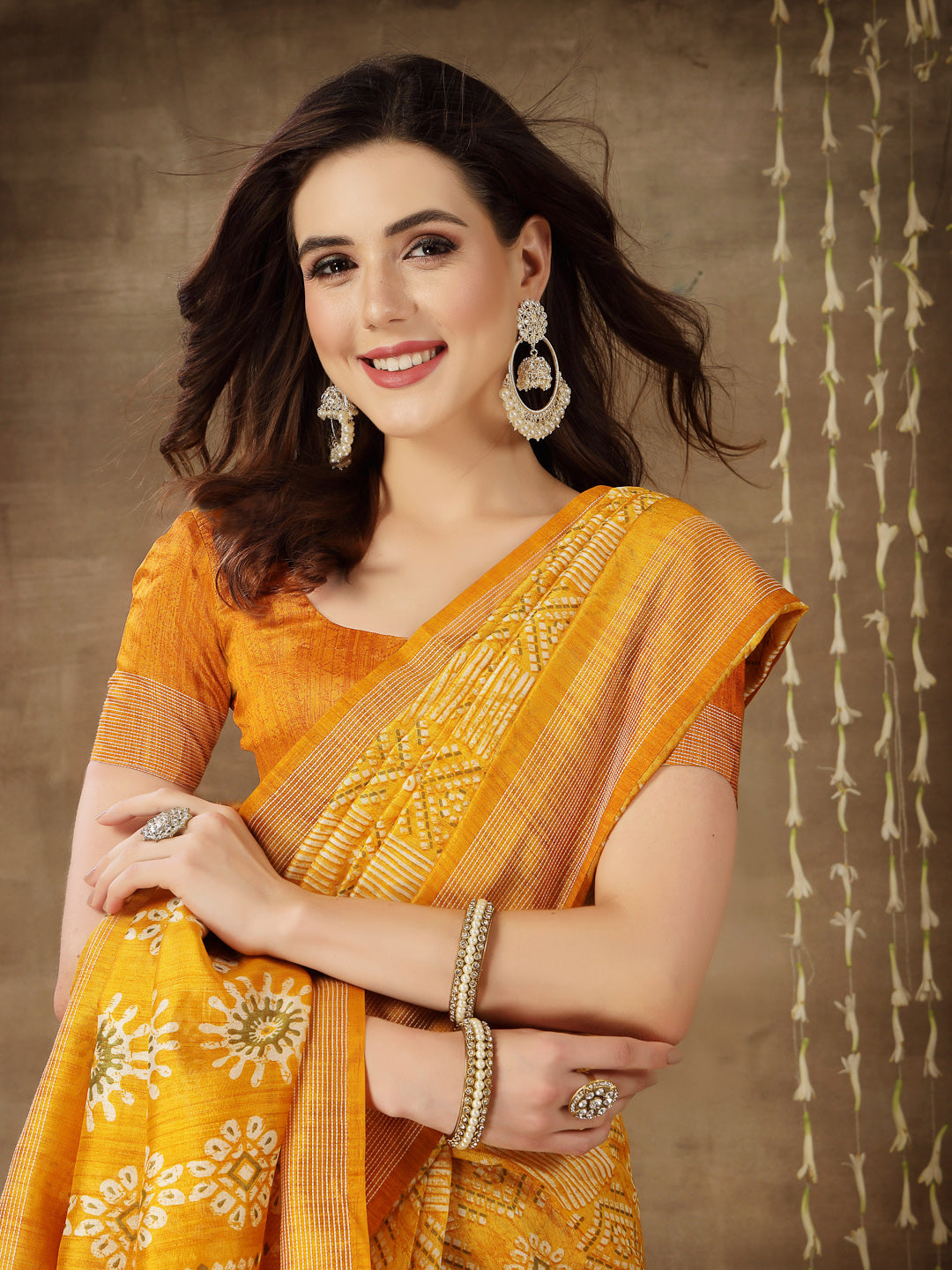 Digital Print Cotton Blend Saree