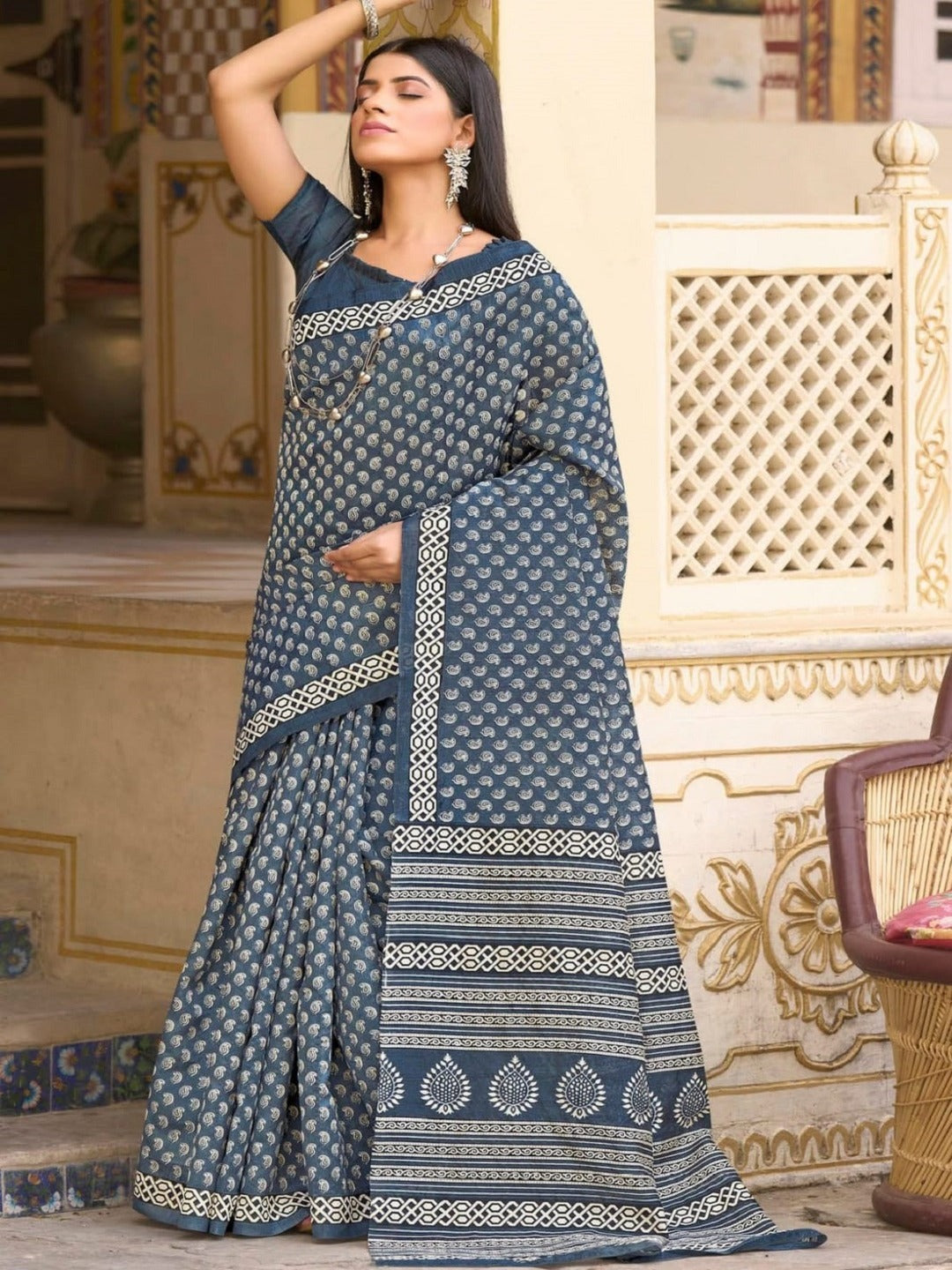 Stylum silk printed saree – wholesale manufacturer & exporter from India