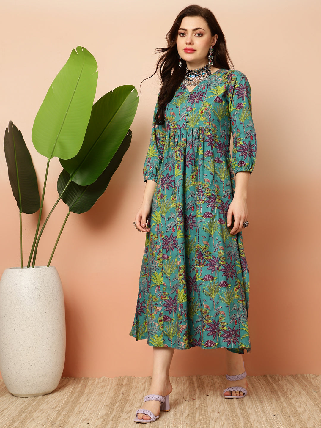 calf length cotton dresses Women's Amoxi Asymmetric Short Sleeved Cotton Silk Calf Length Dress S/M/L/Customize Avocado Green MEAN BLVD