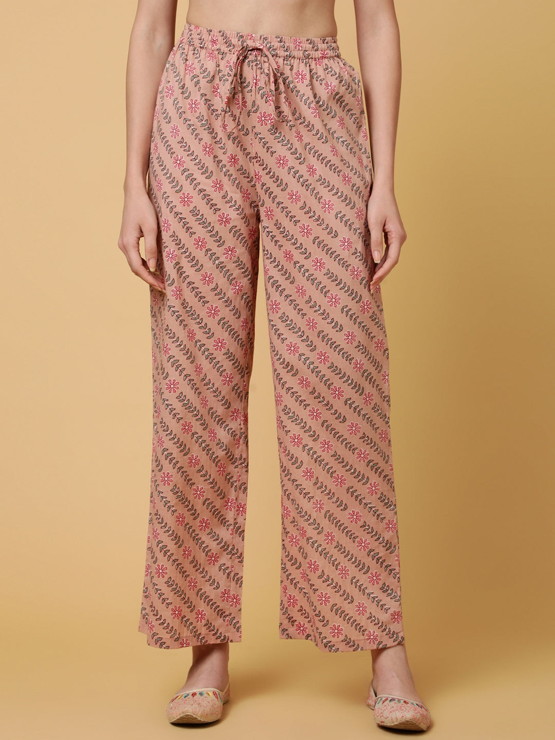 Rayon Calf Length Printed Flared 3/4 Sleeves V-Neck Kurta Bottom Dupatta Set