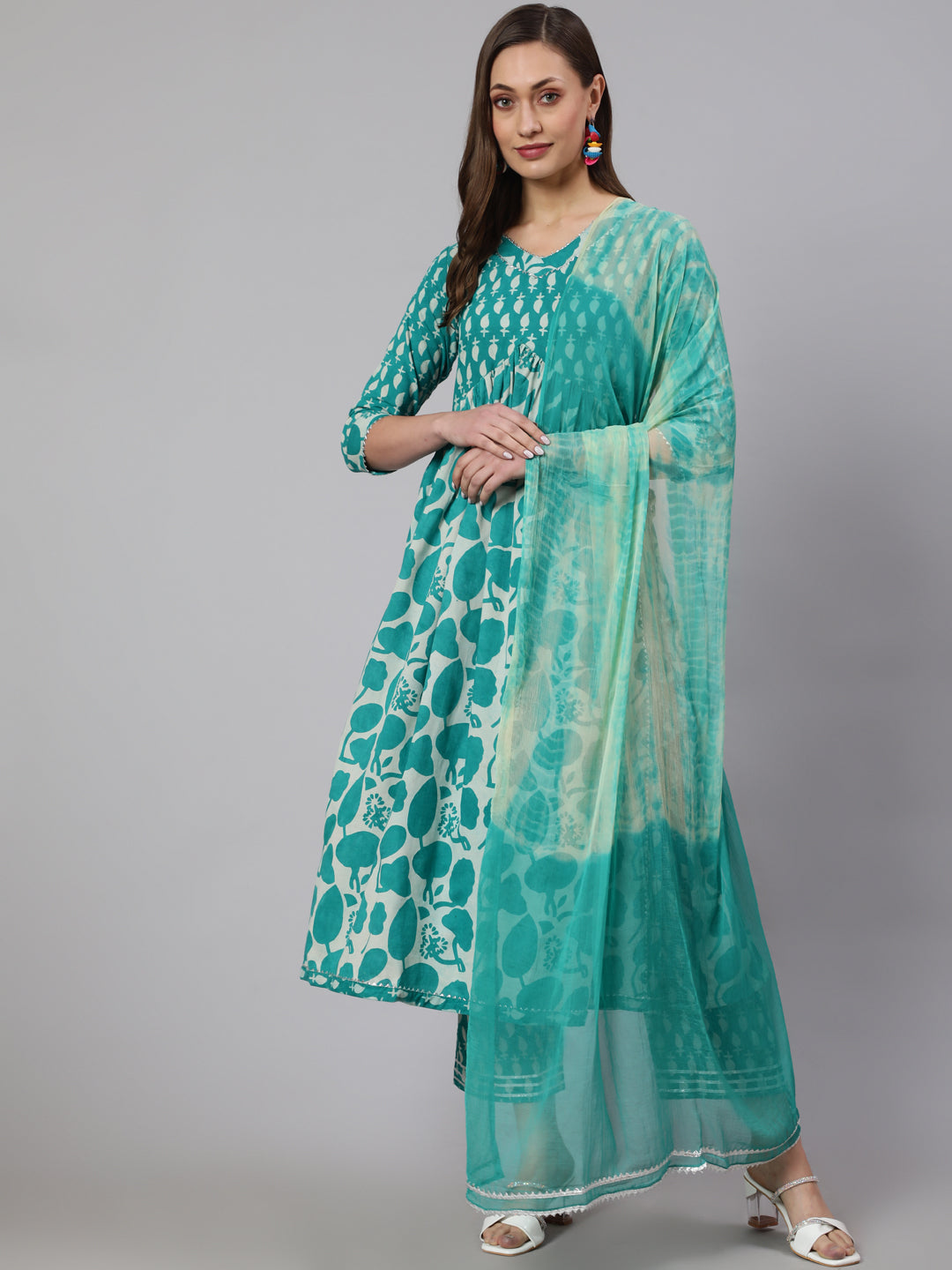 Women Click green cotton printed kurta – wholesale manufacturer & exporter from India