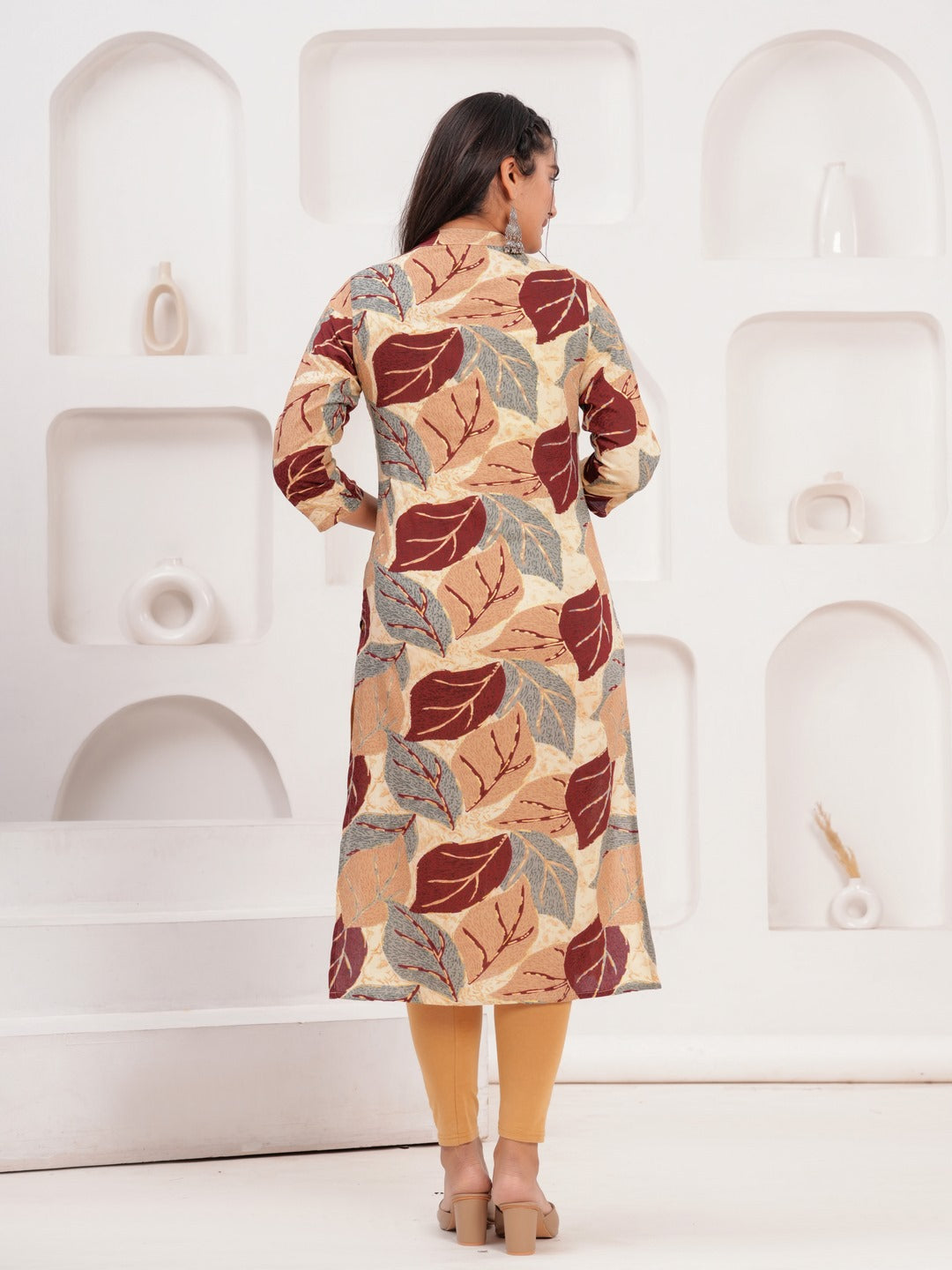 Printed Rayon Straight Kurta