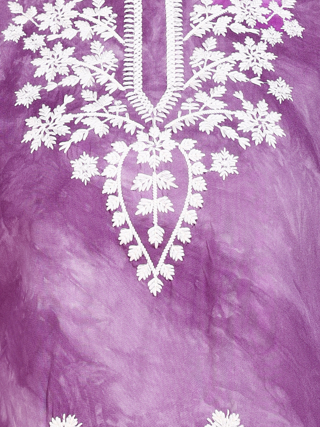 Straight Embroidered Viscose Rayon Tunic