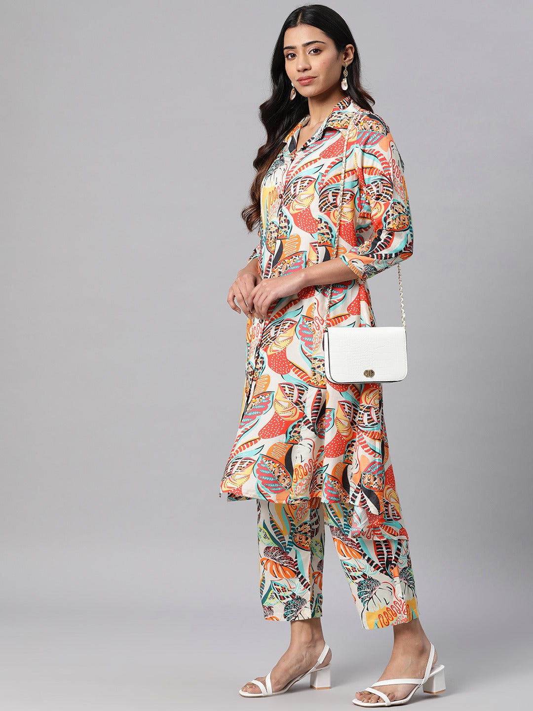 Printed Kurta With Palazzo (Multi)
