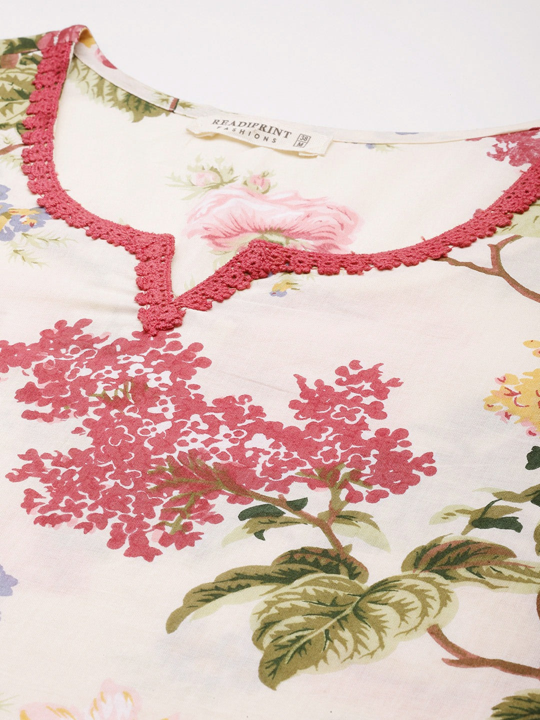 A Line Style Cotton Fabric Off White Color Kurta With Bottom