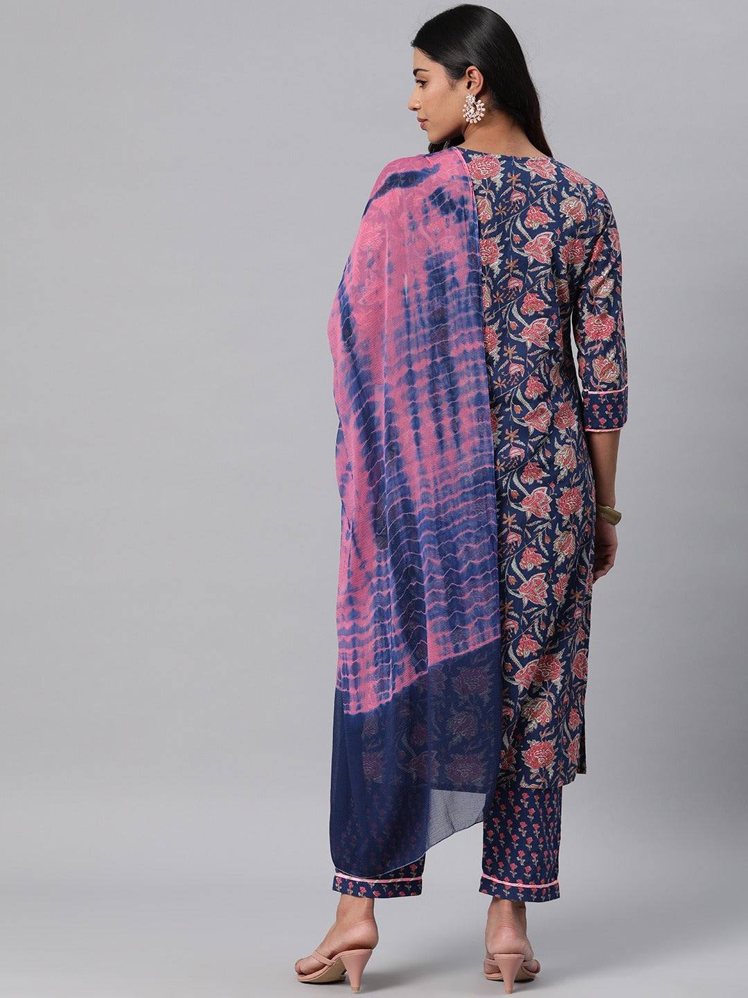 Cotton Printed Straight Kurta Pant & Dupatta