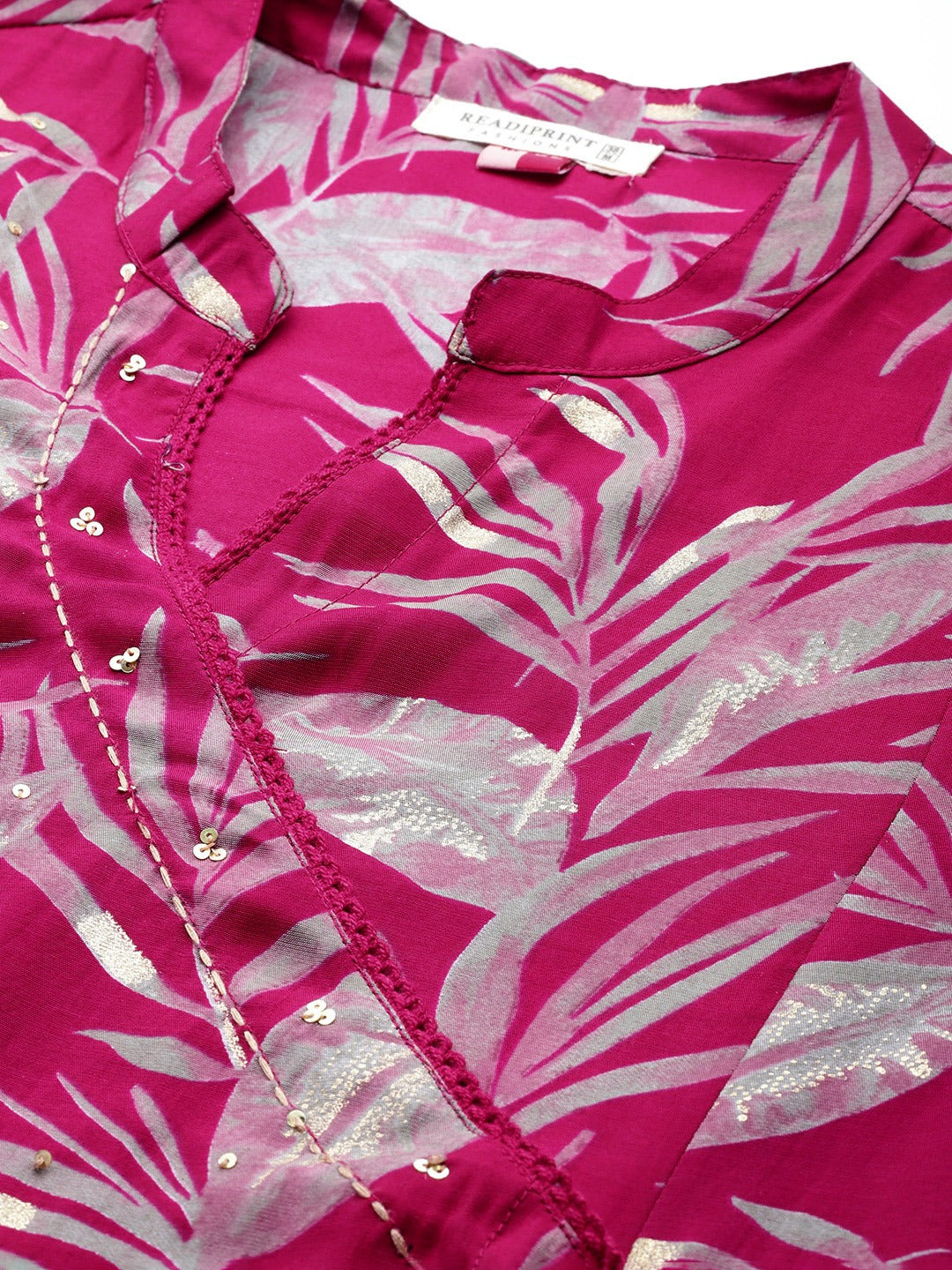 Silk Printed Straight Kurta & Pant