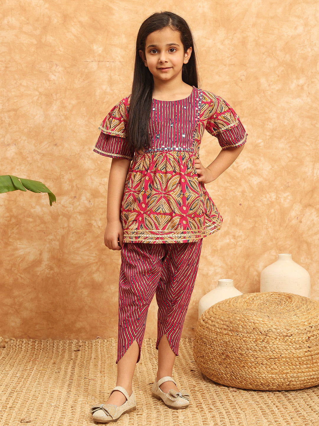 Frock kurti with dhoti clearance