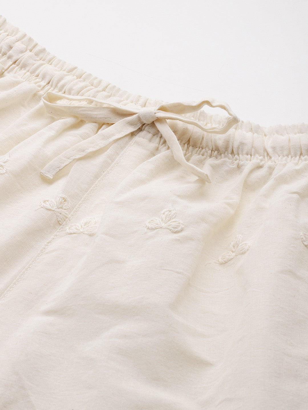 Cotton fabric Off White color Palazzo