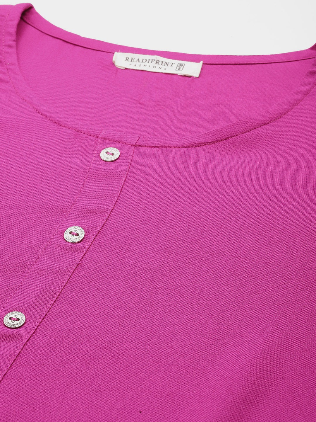 A-Line Style Rayon Fabric Magenta Color Top