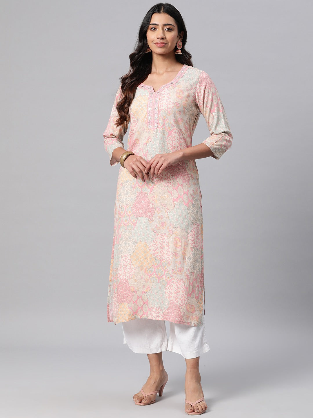 An Amazing Range Of Ethnic Wear In Soft And Solid Colors That Looks Perfect For Festive Wear. With Beautiful Designs And Patterns