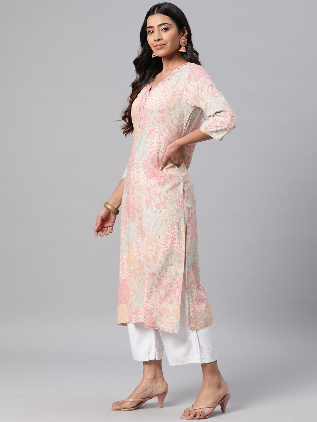 An Amazing Range Of Ethnic Wear In Soft And Solid Colors That Looks Perfect For Festive Wear. With Beautiful Designs And Patterns