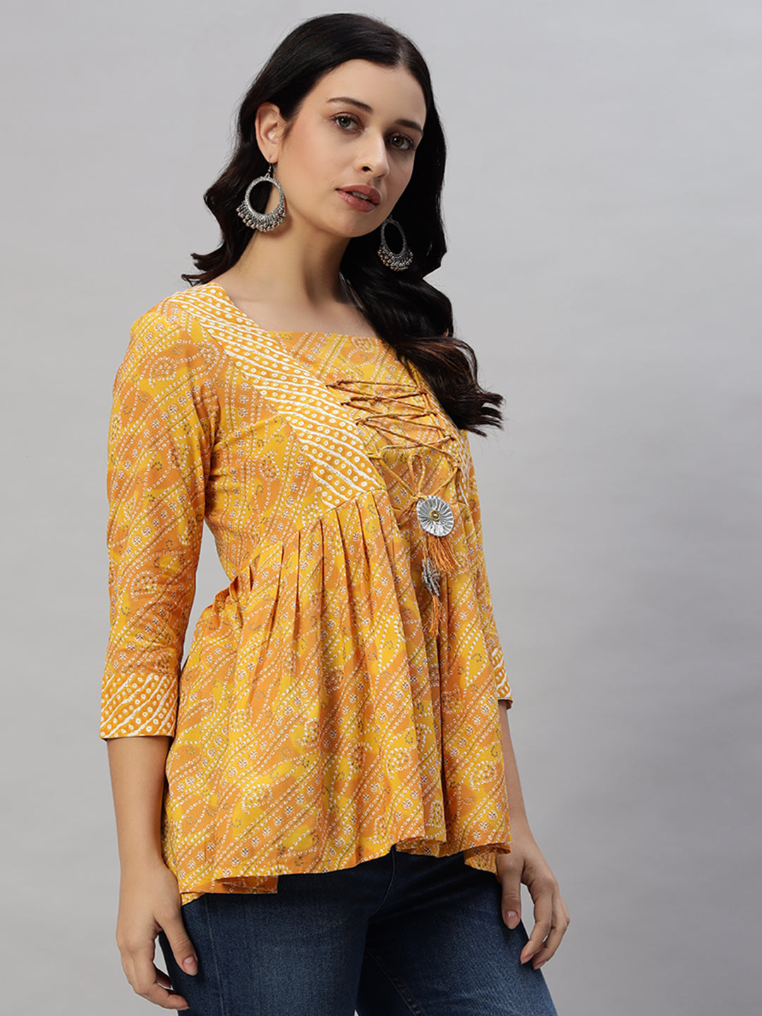 Rayon Printed Regular Top
