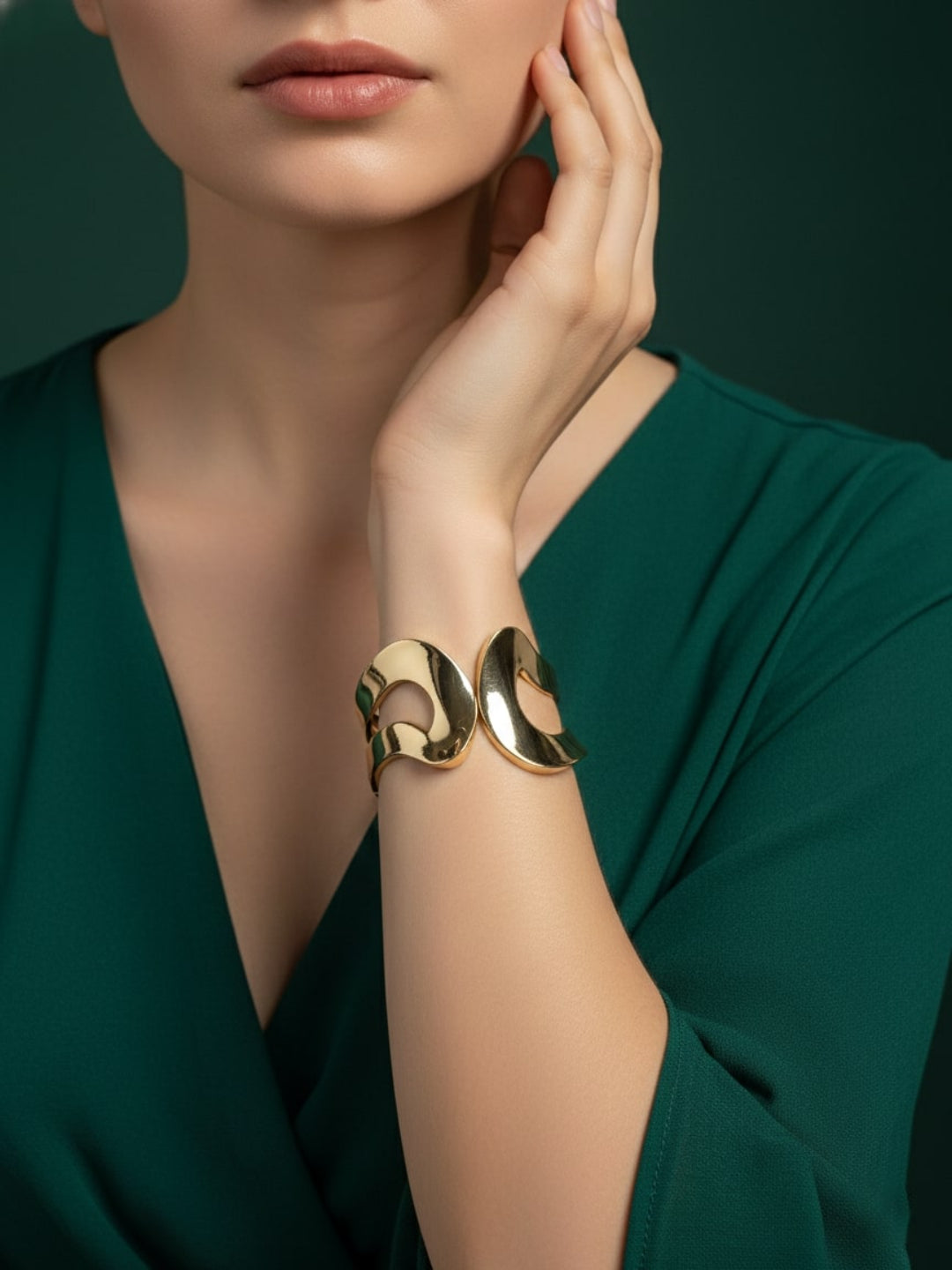 Golden Slip-On Bracelet