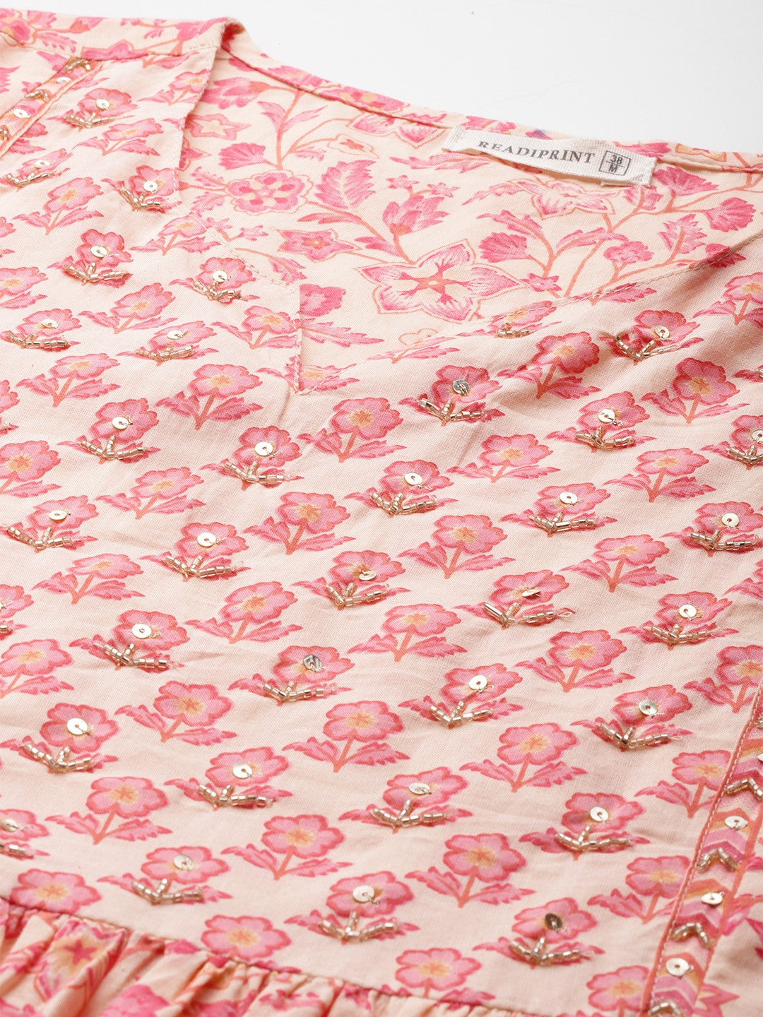 A Line Style Cotton Fabric Pink Color Kurta And Bottom With Dupatta