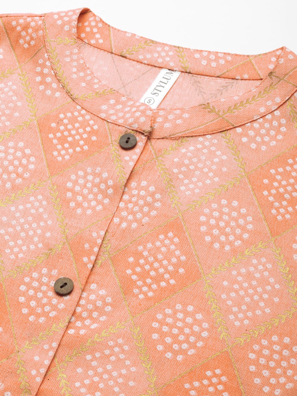 Bandhani Printed Cotton Blend Straight Kurta (Pre-Order)