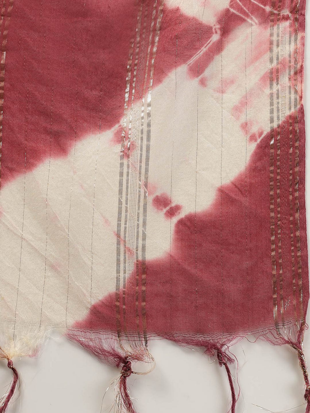 Woven Designed Cotton Blend Straight Kurta Pant Dupatta Set