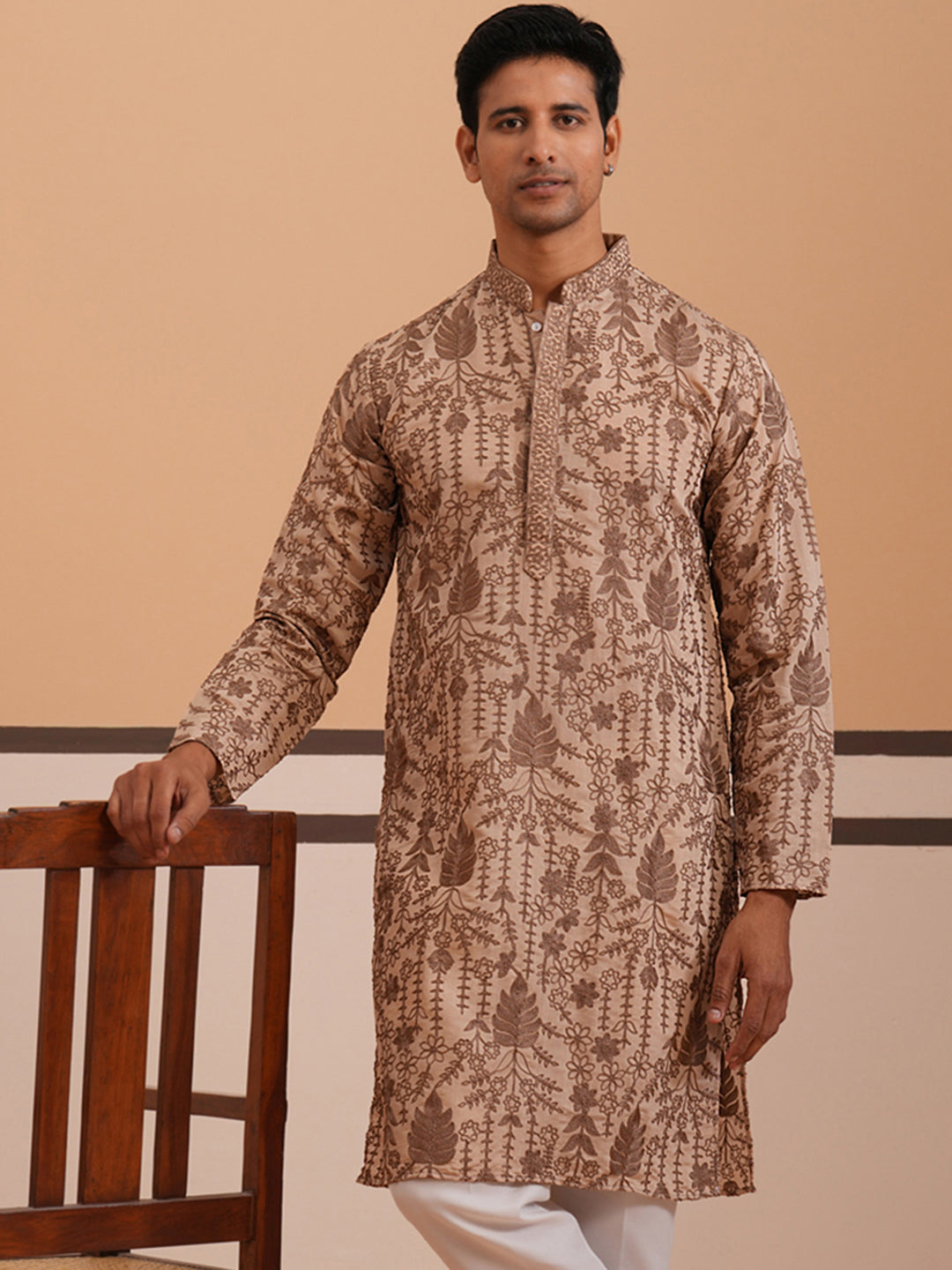 Men’S Ethnic Embroidered Kurta