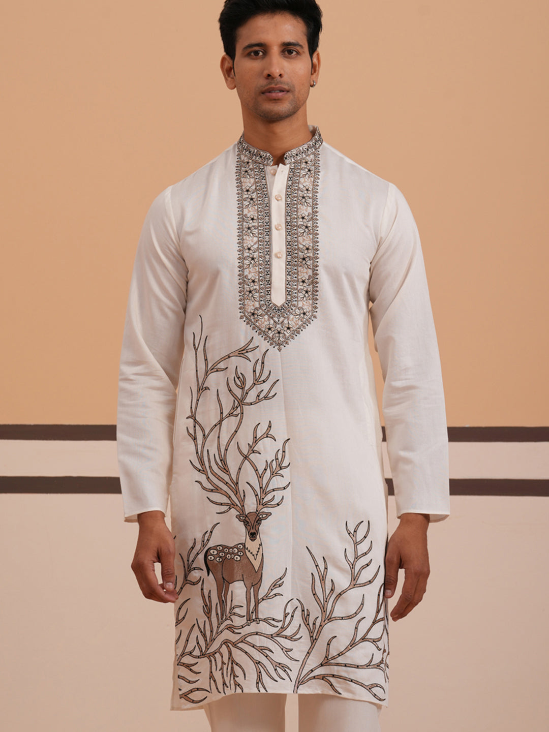 Men Ethnic Embroidered Kurta