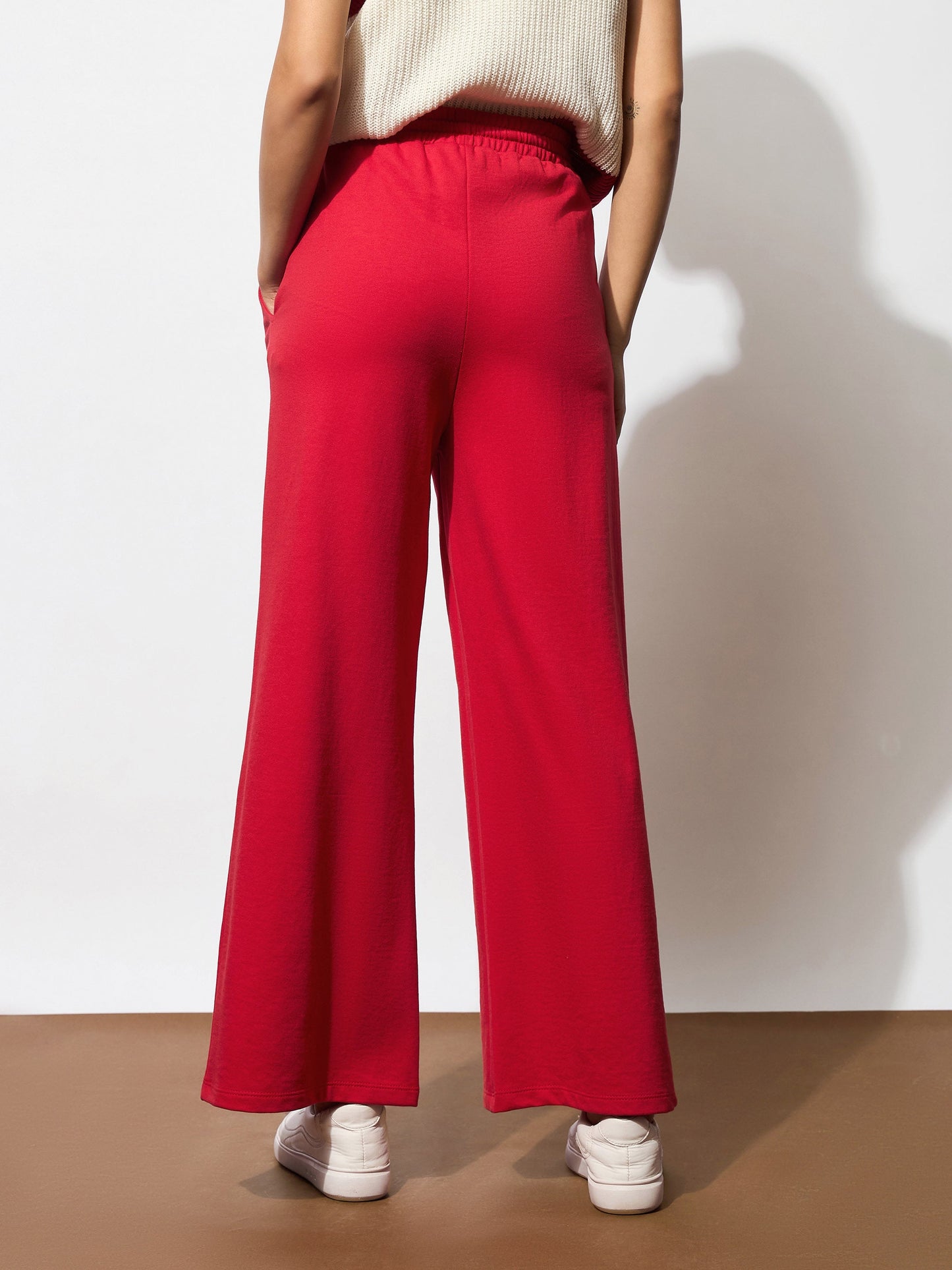 Red Terry Track Pants