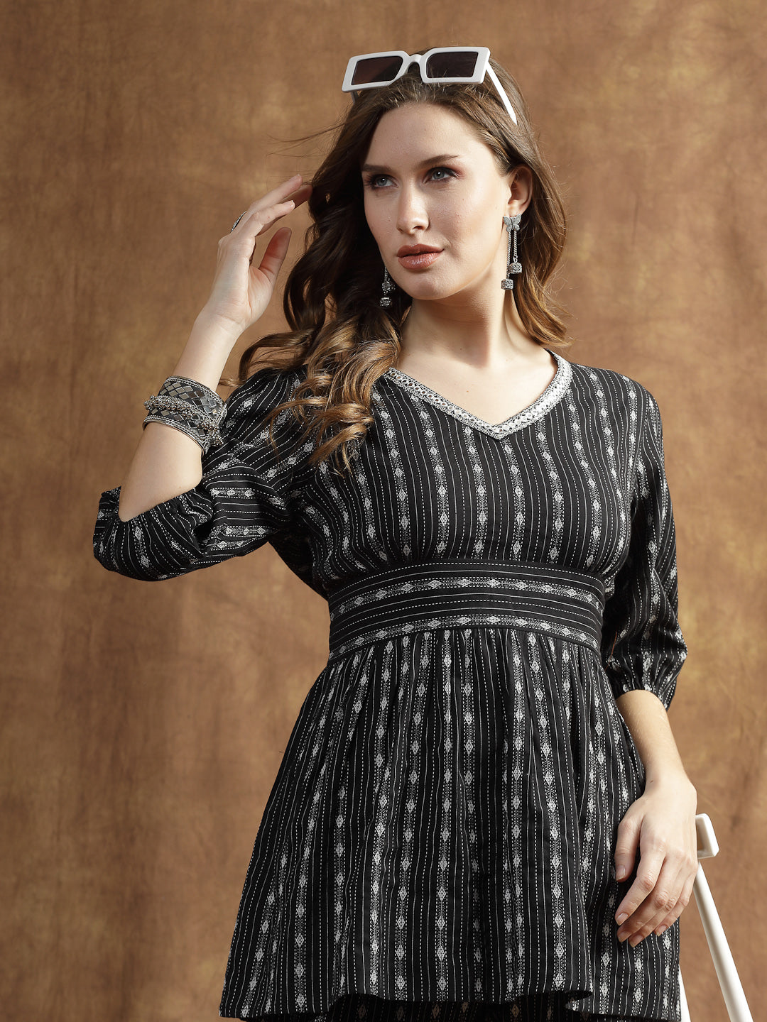 Woven Design Cotton Co-Ord Set