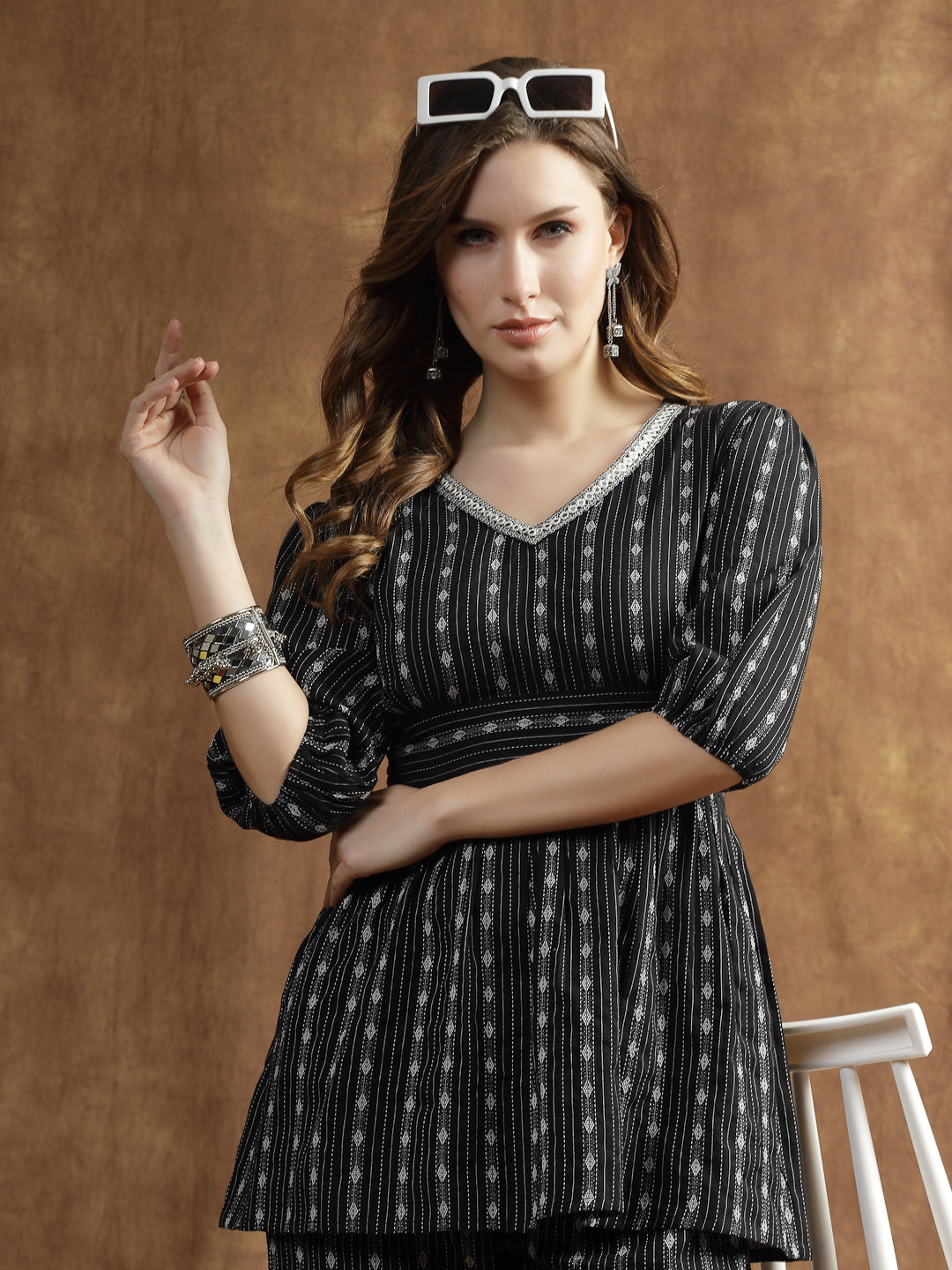 Woven Design Cotton Co-Ord Set