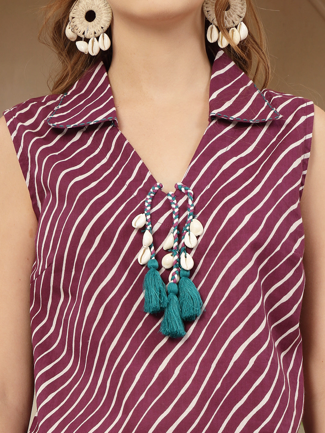 Violet Leheriya Printed Cotton Co-Ord Set