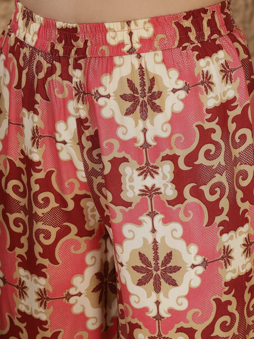 Straight Viscose Rayon Printed Kurta Set
