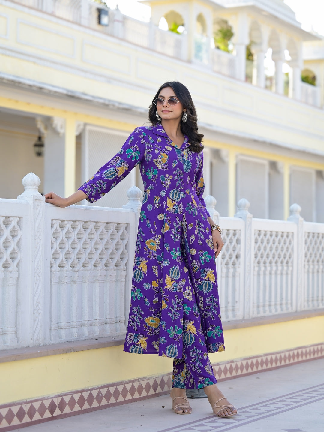 Floral Printed Rayon Co-Ord Set