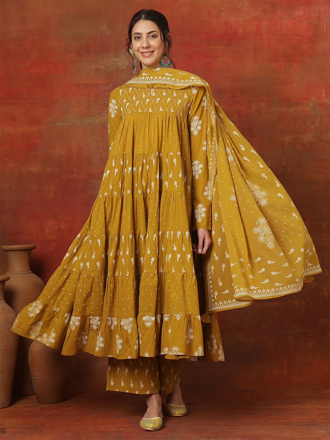 Gulmohar Jaipur mustrad cotton printed kurta – wholesale supplier