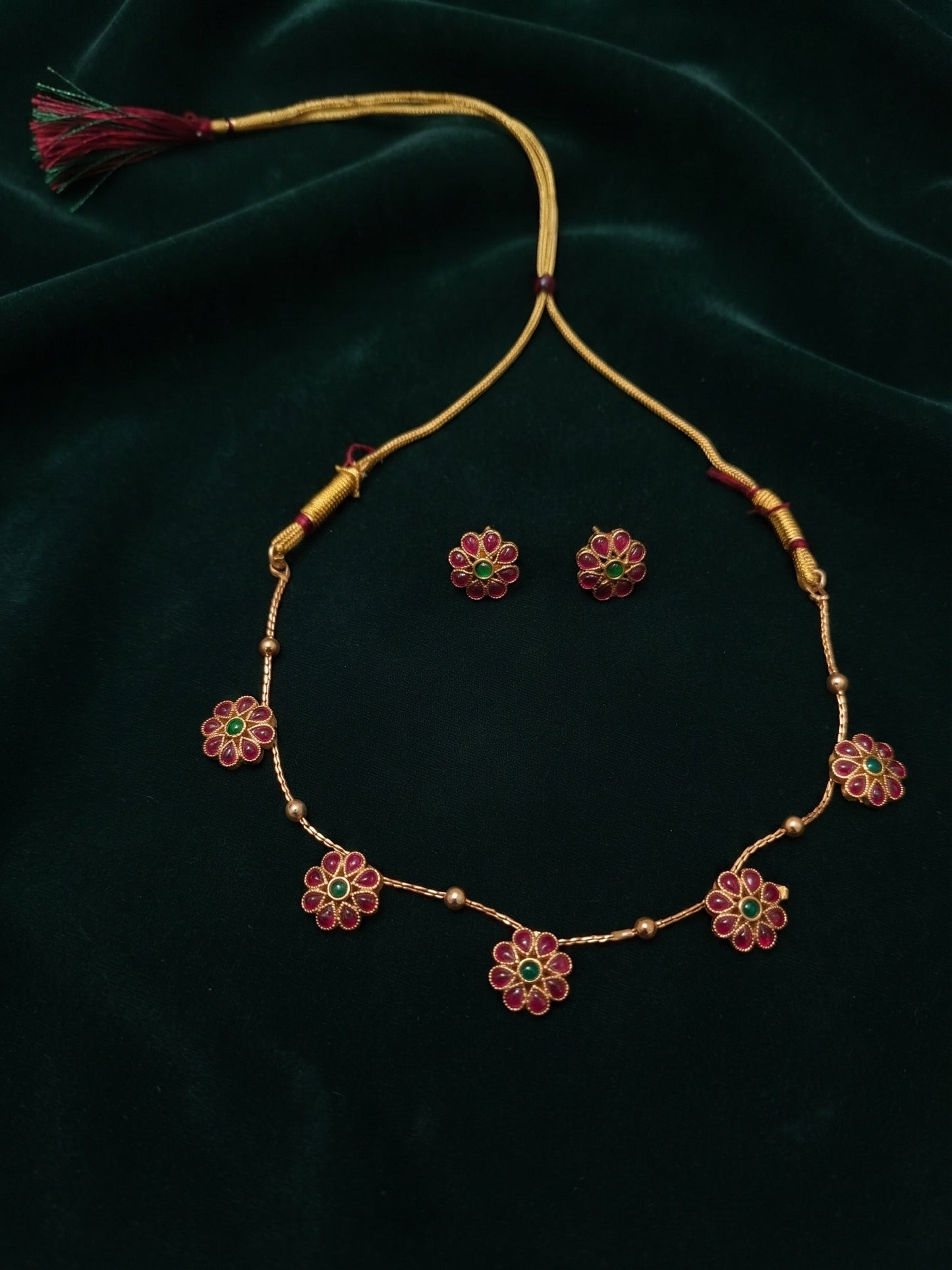 Gold Plated Unique Style Jewellery Set
