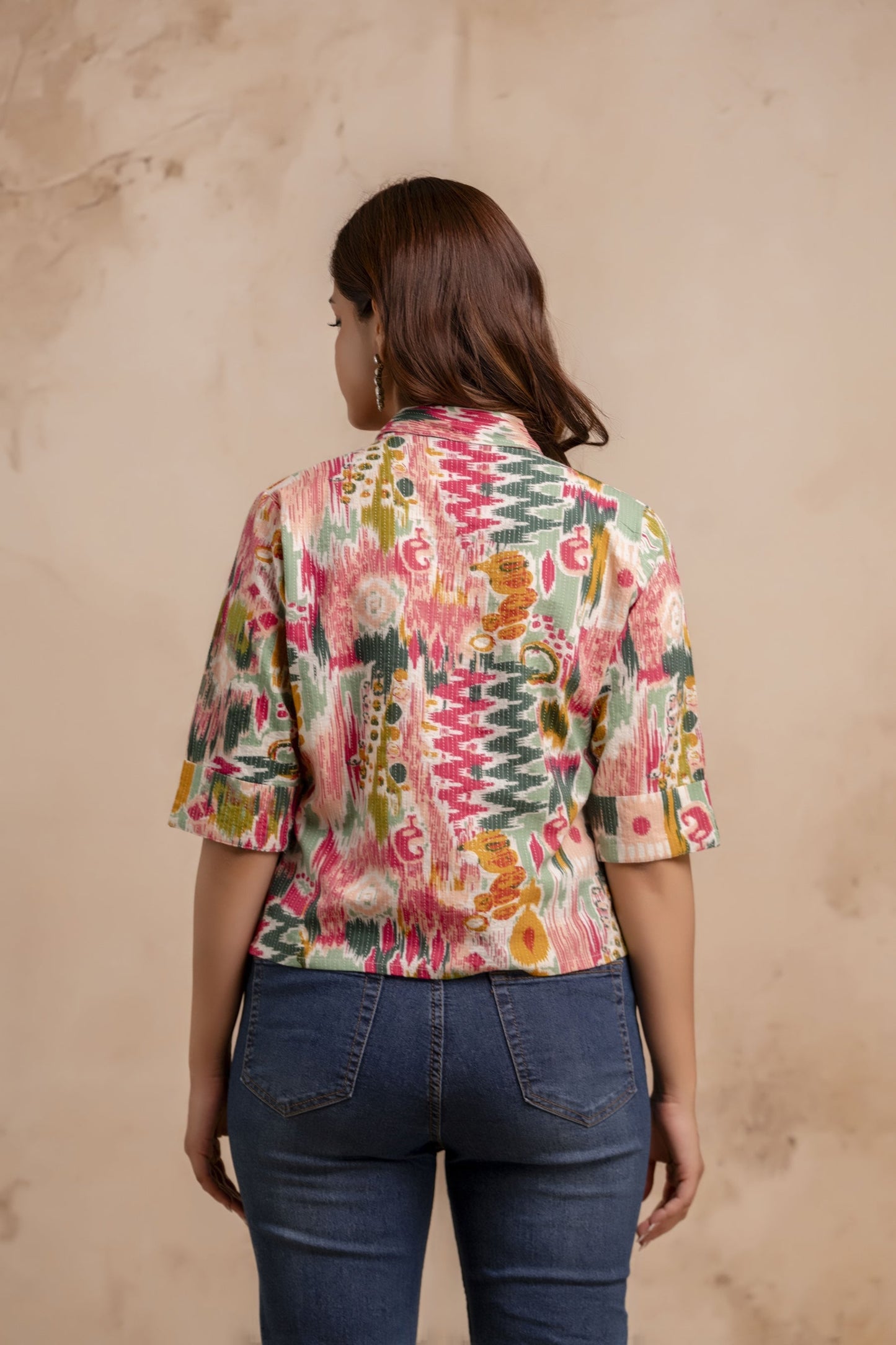 Multicolor Printed Straight Tunic