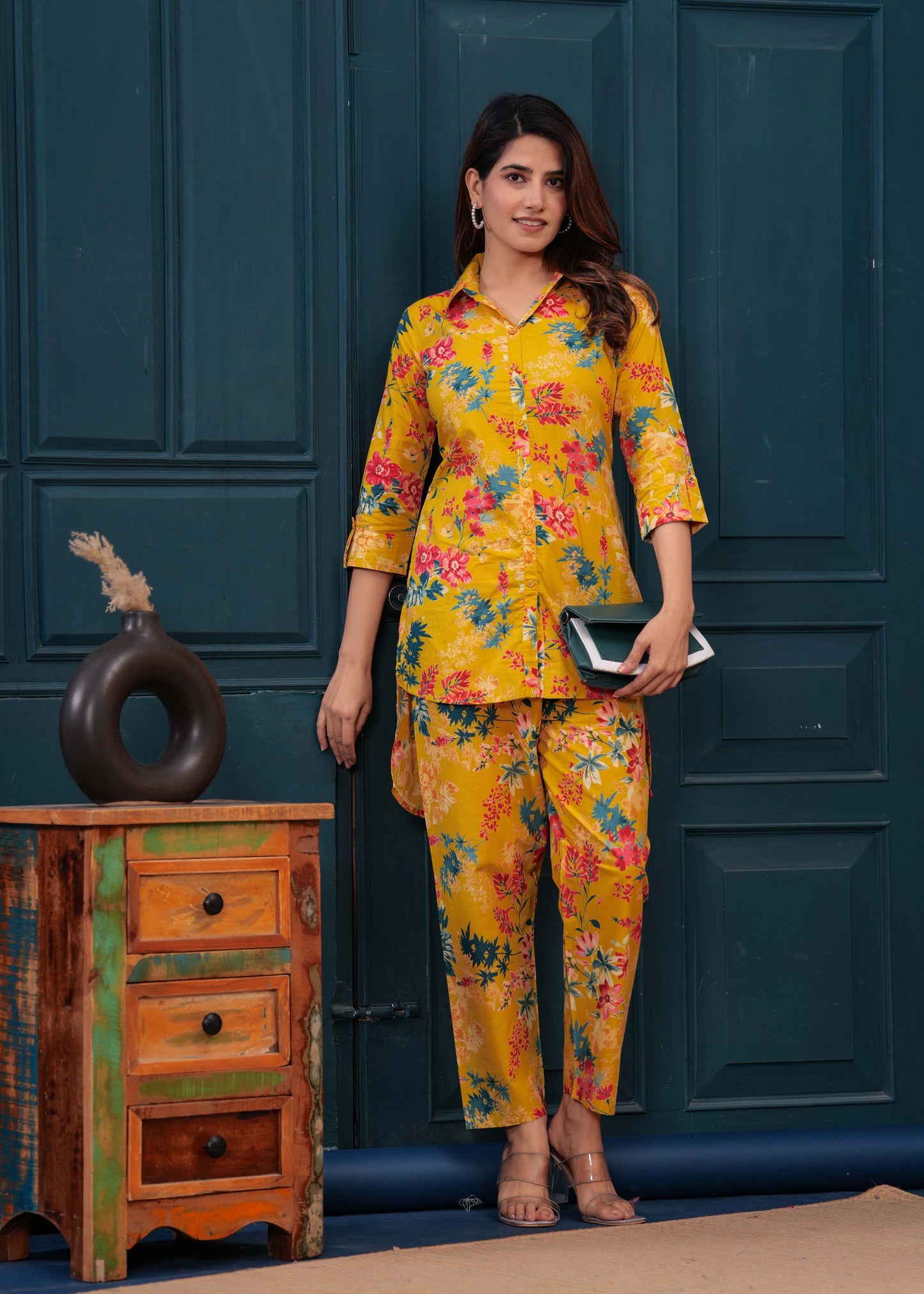 Yellow Printed Co-Ord set
