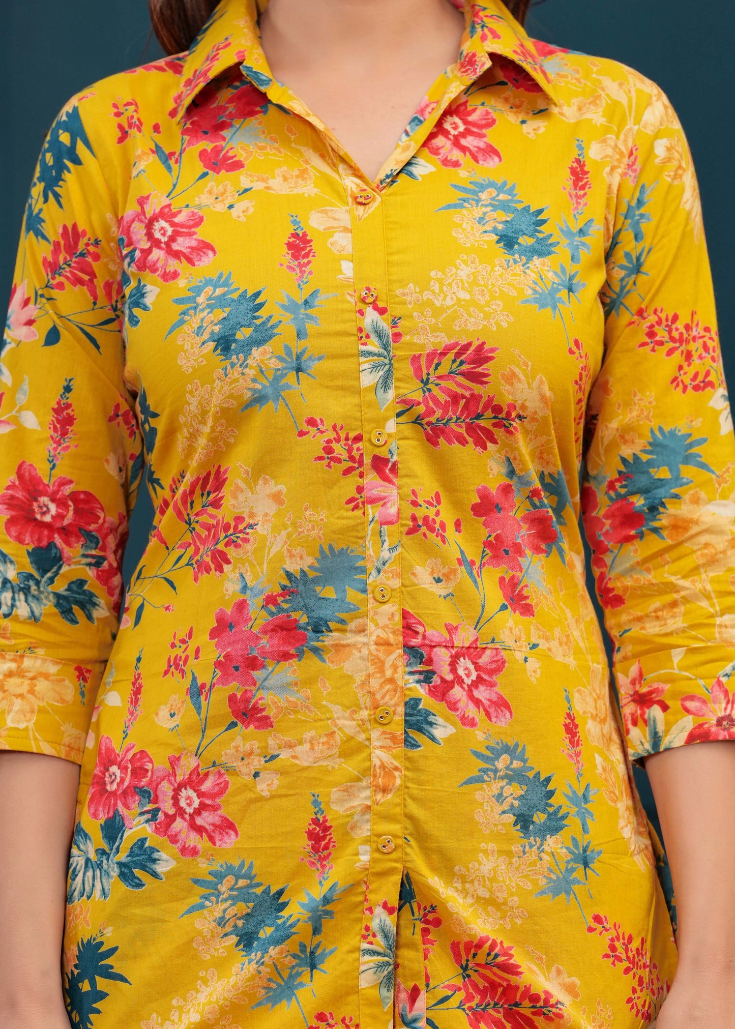 Yellow Printed Co-Ord set