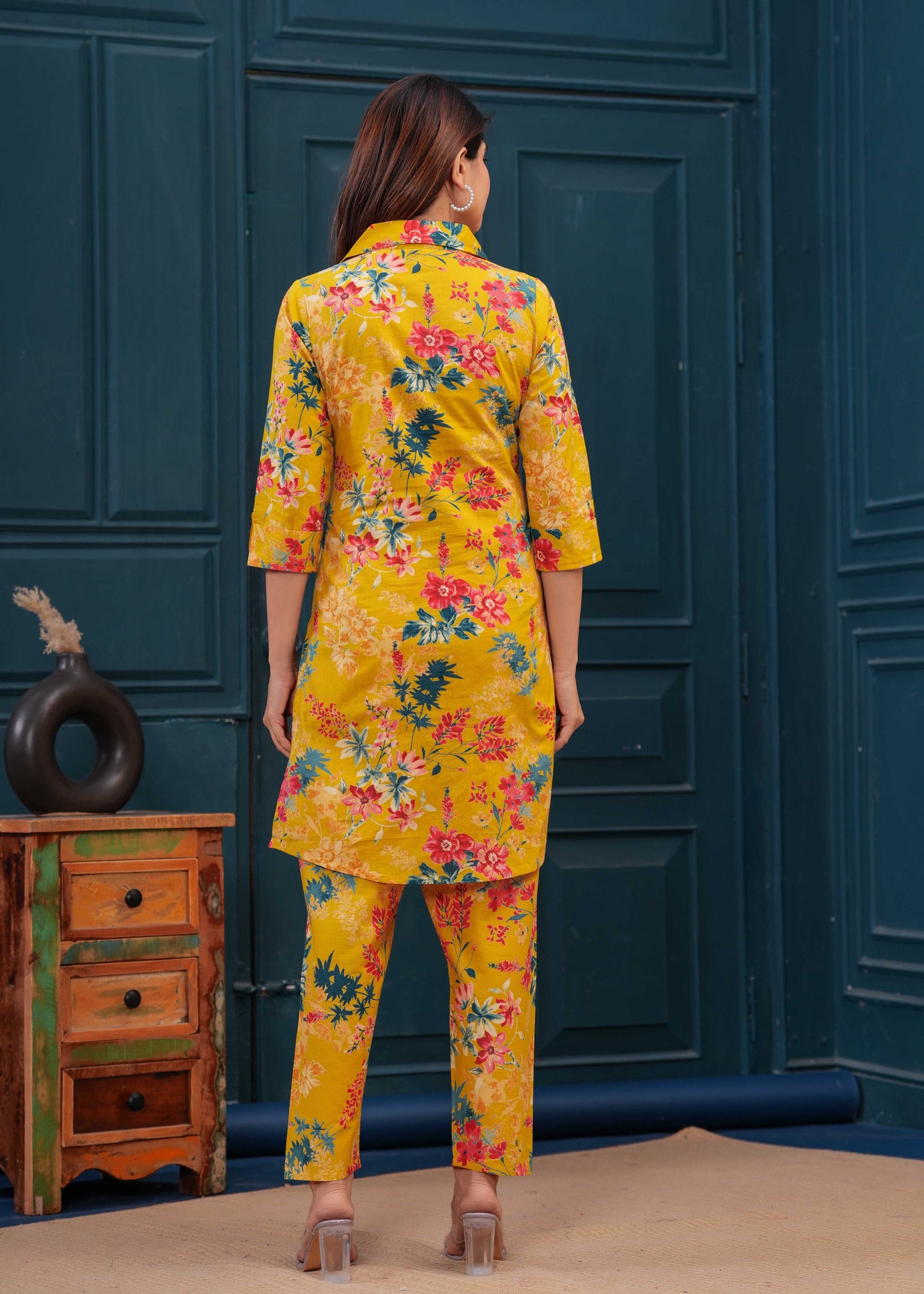 Yellow Printed Co-Ord set