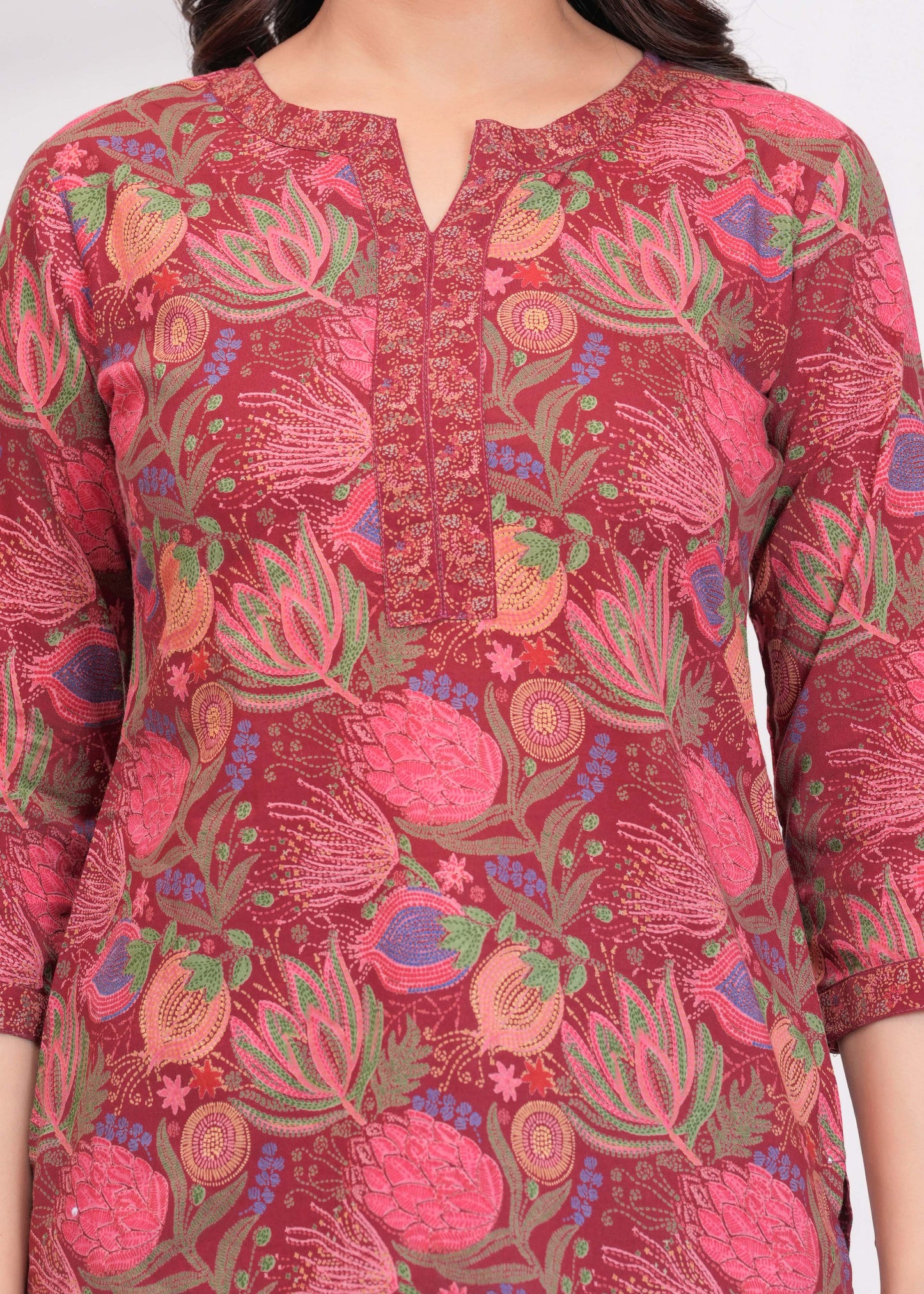 Floral Printed Straight Tunic