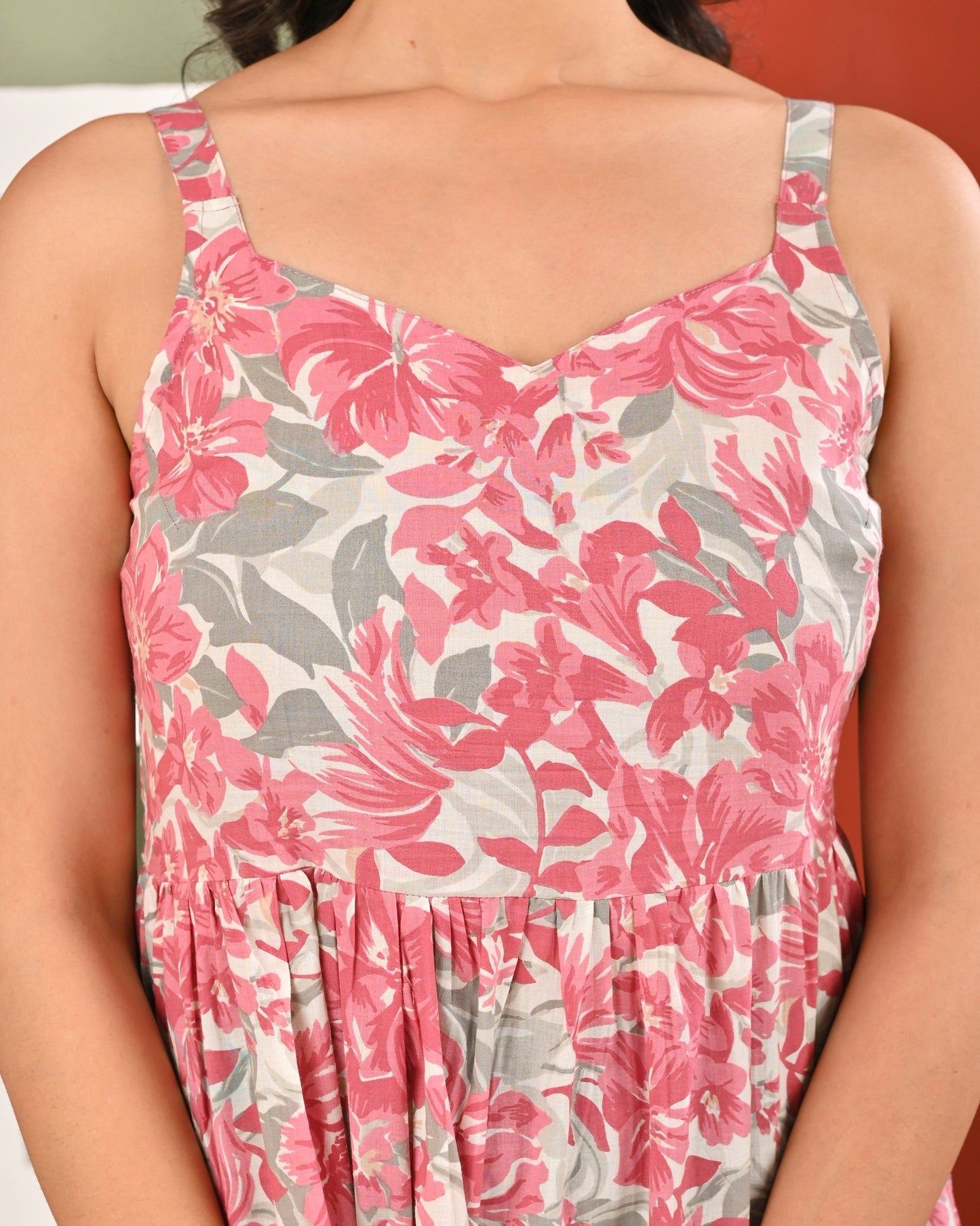 Pink Printed Dress