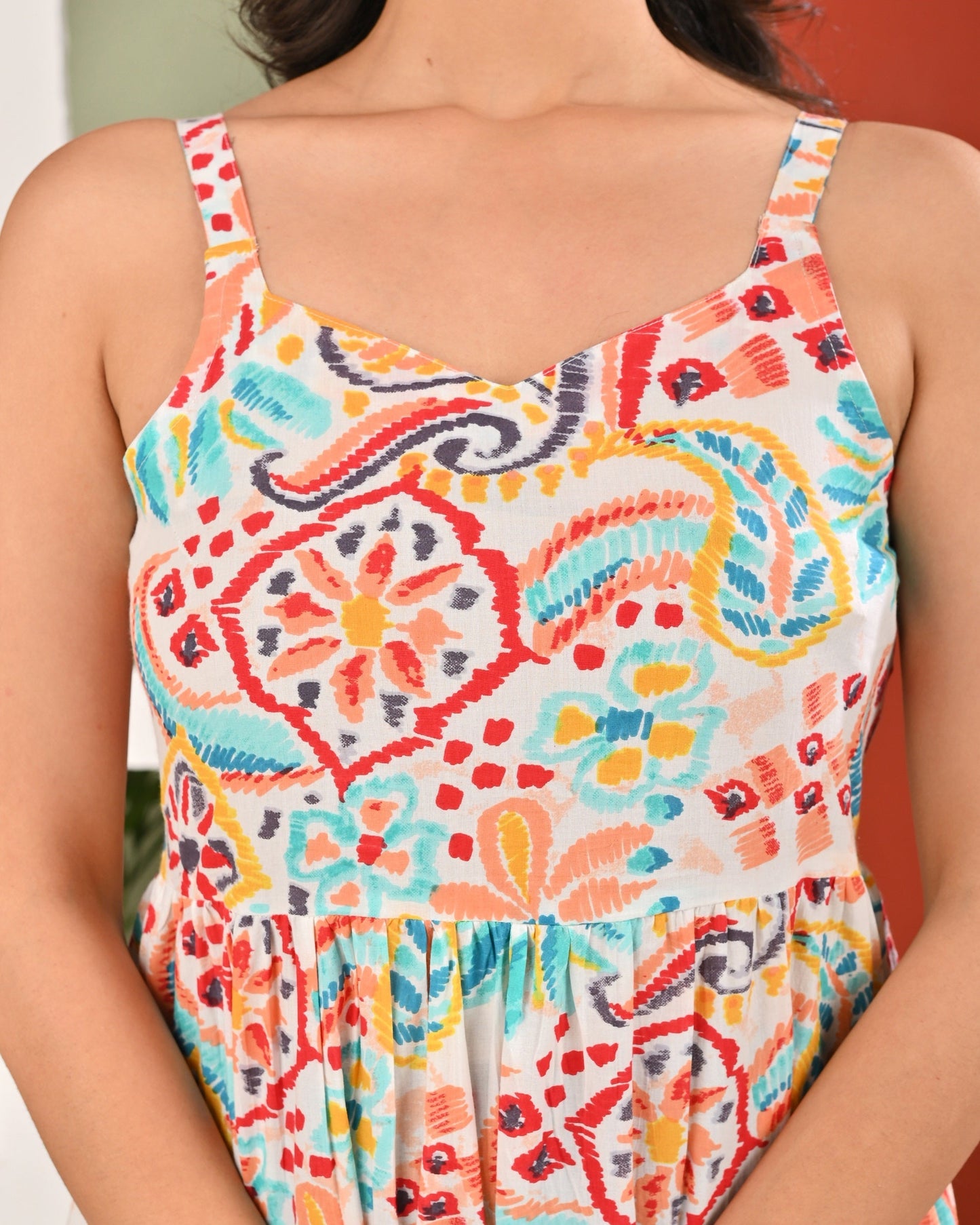 Multicolour Printed Dress