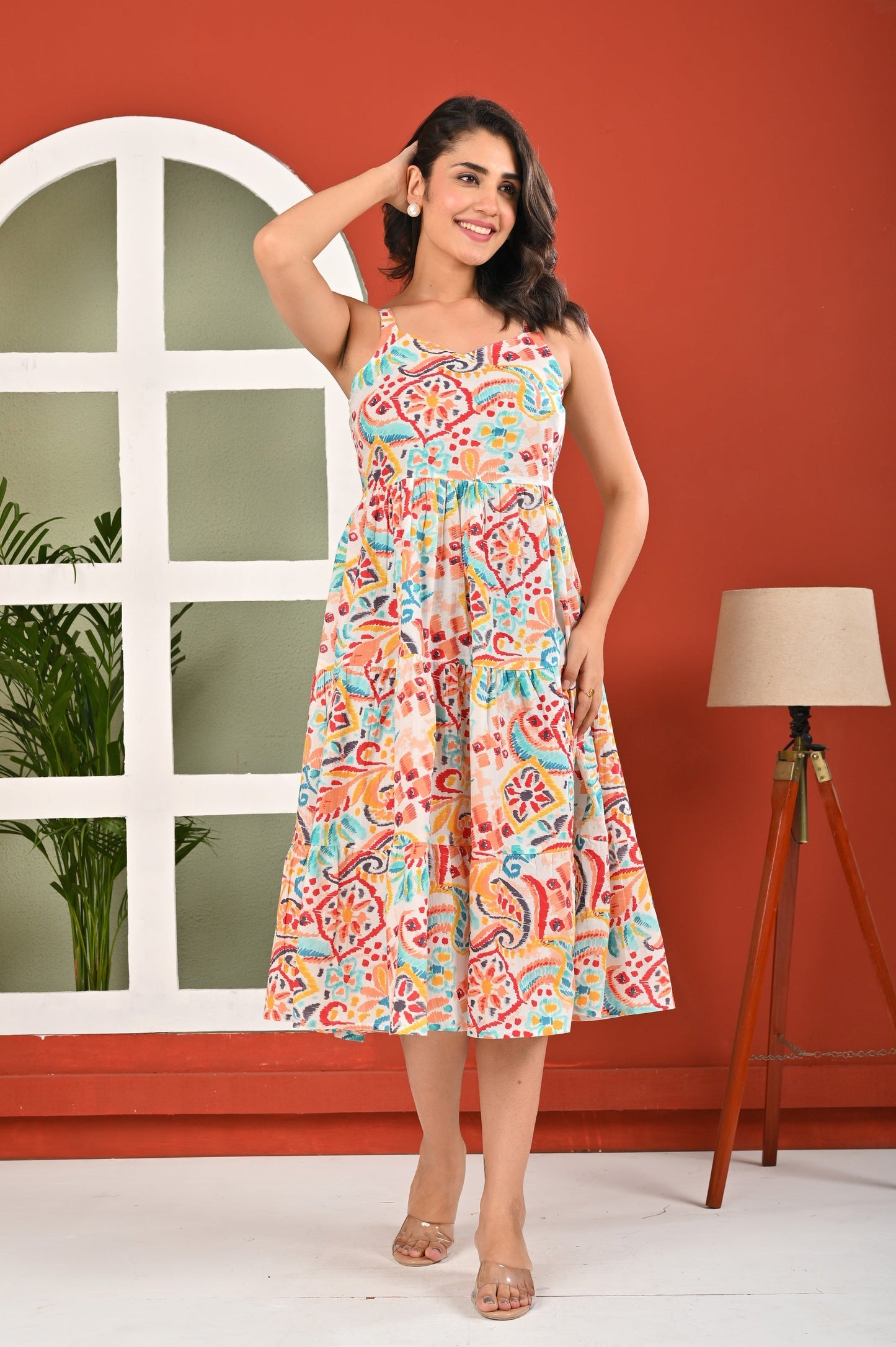 Multicolour Printed Dress